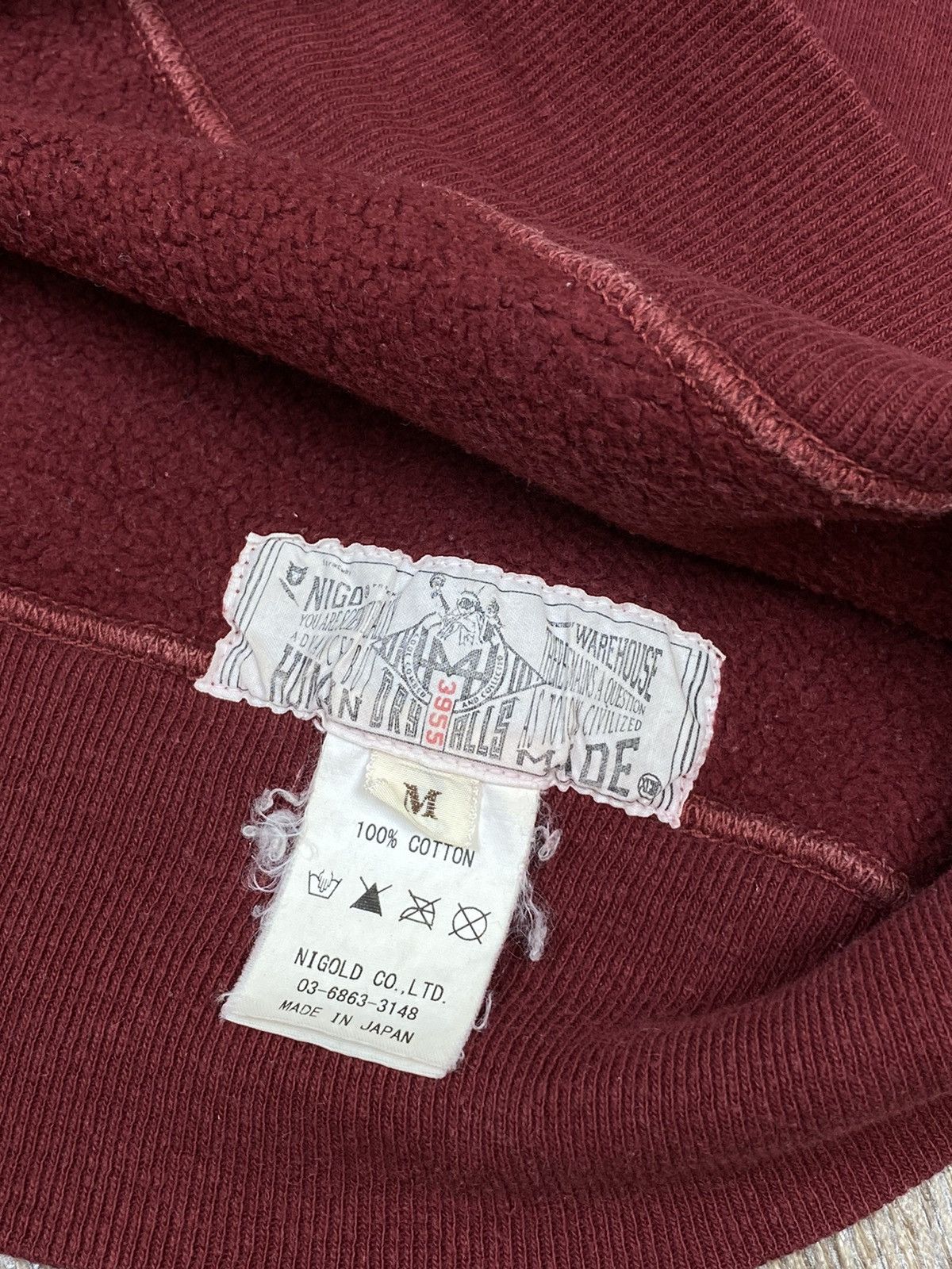 Human Made SS12 Human Made GFTFT Nigo burgundy bear sweatshirt Size US M / EU 48-50 / 2 - 15 Thumbnail