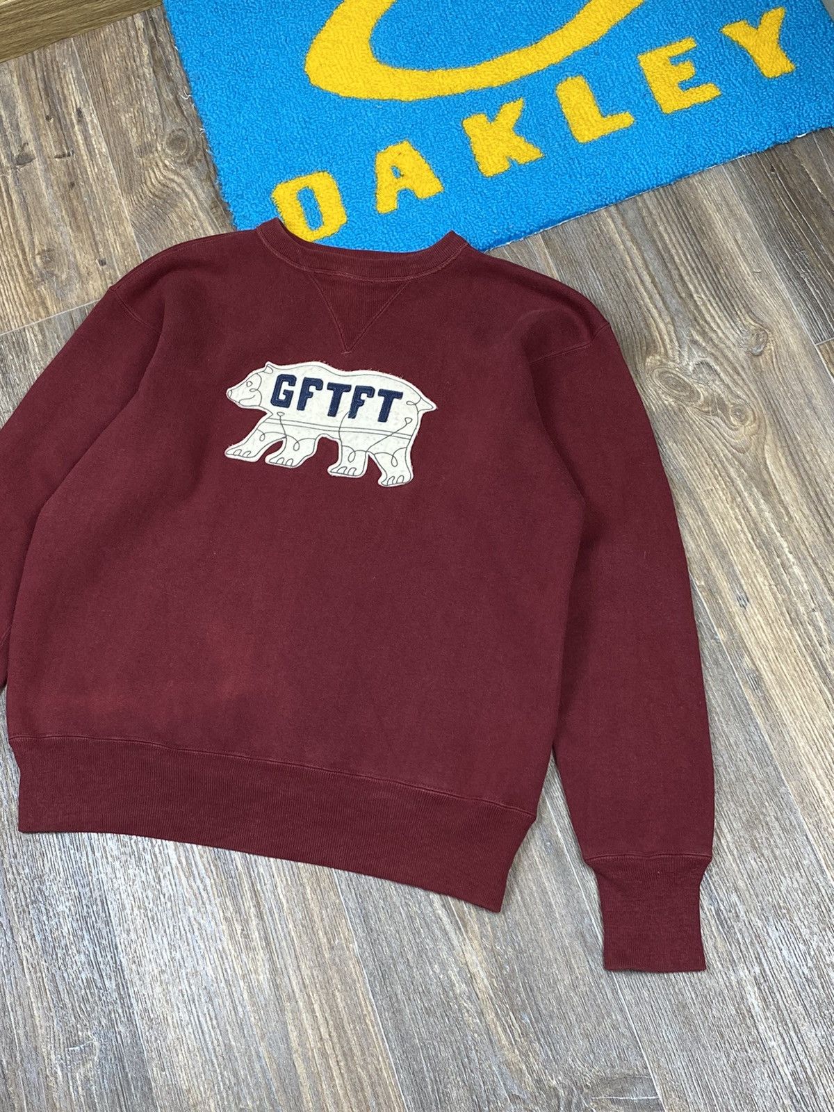Human Made SS12 Human Made GFTFT Nigo burgundy bear sweatshirt Size US M / EU 48-50 / 2 - 4 Thumbnail