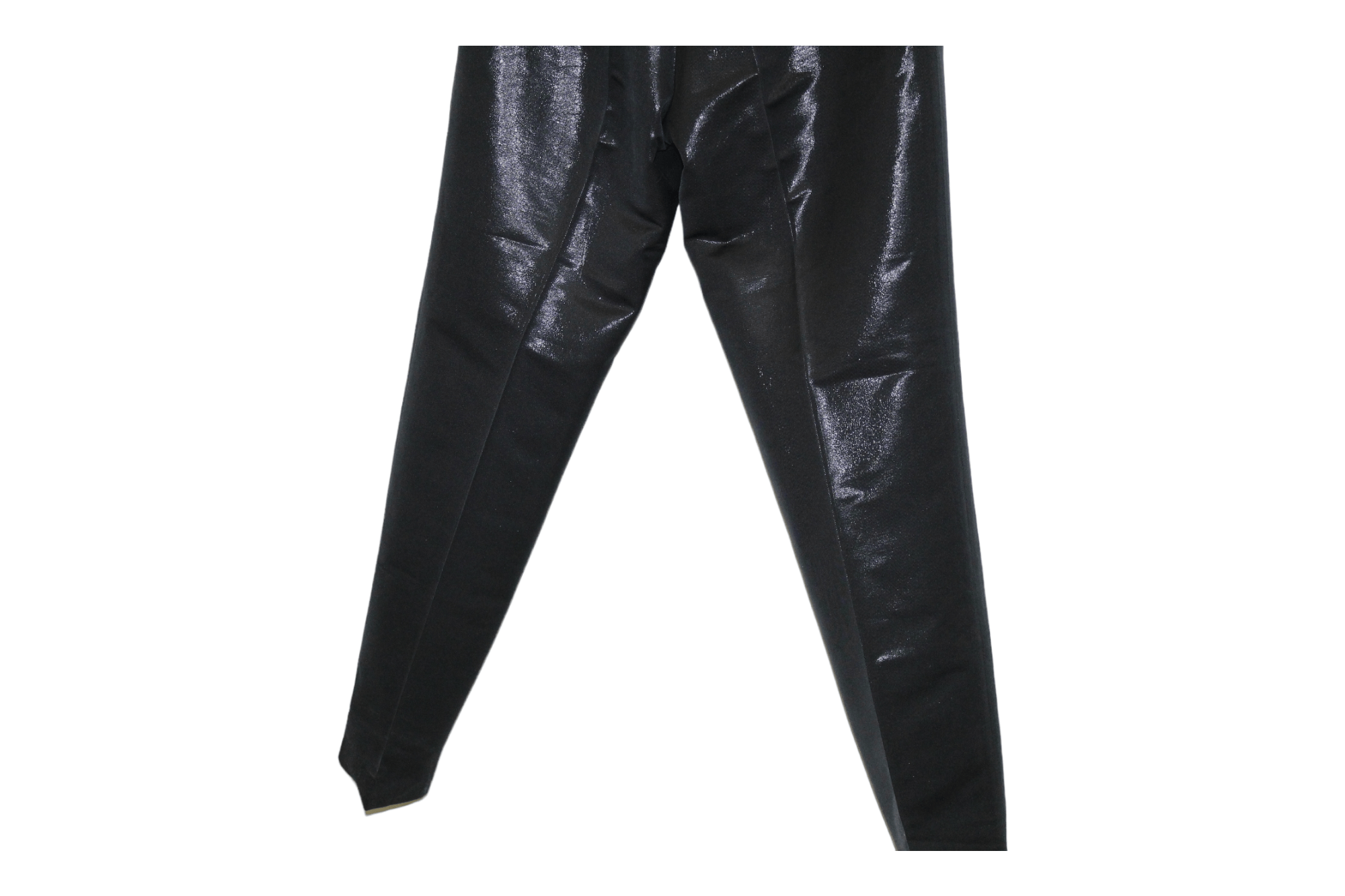 Stella McCartney Stella McCartney Belted Glitter Shimmer Shiny Coated Pant Size US 30 / EU 46 - 9 Thumbnail