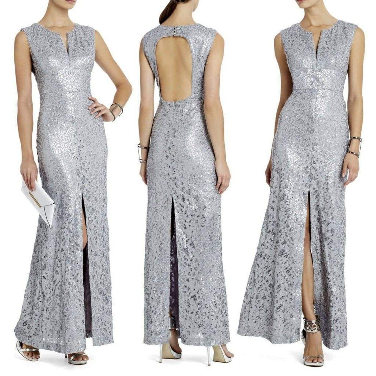 Grey Cain Sequin Appliqué Dress