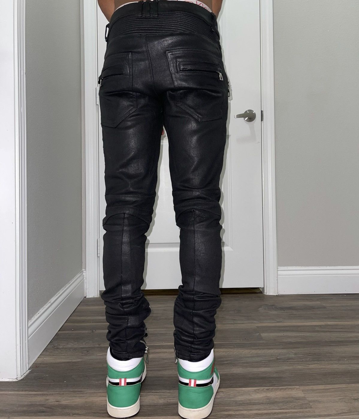 H&m waxed jeans clearance