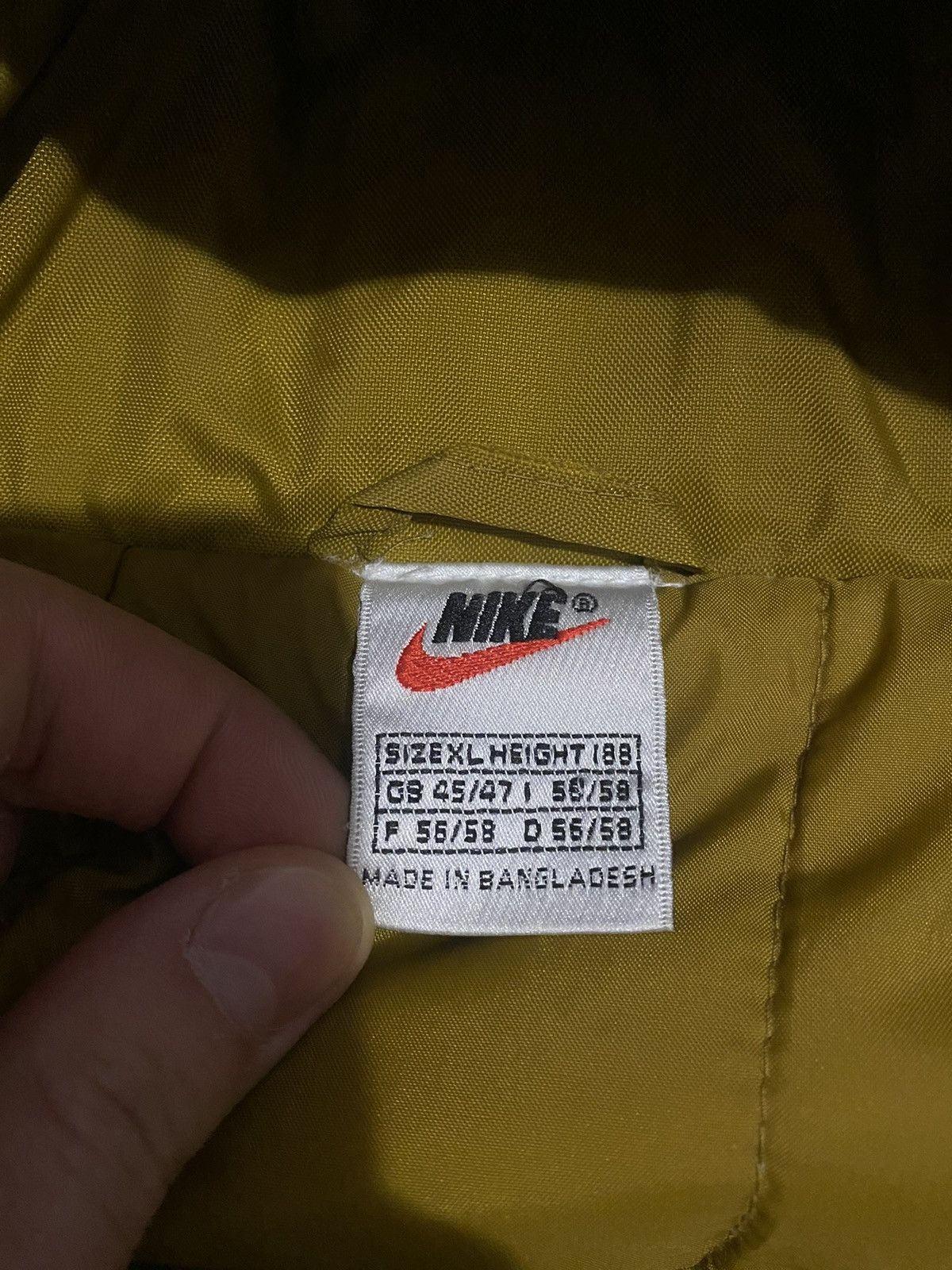 Nike × Vintage Vintage Nike Jacket Big Logo 90s Size US XL / EU 56 / 4 - 10 Thumbnail