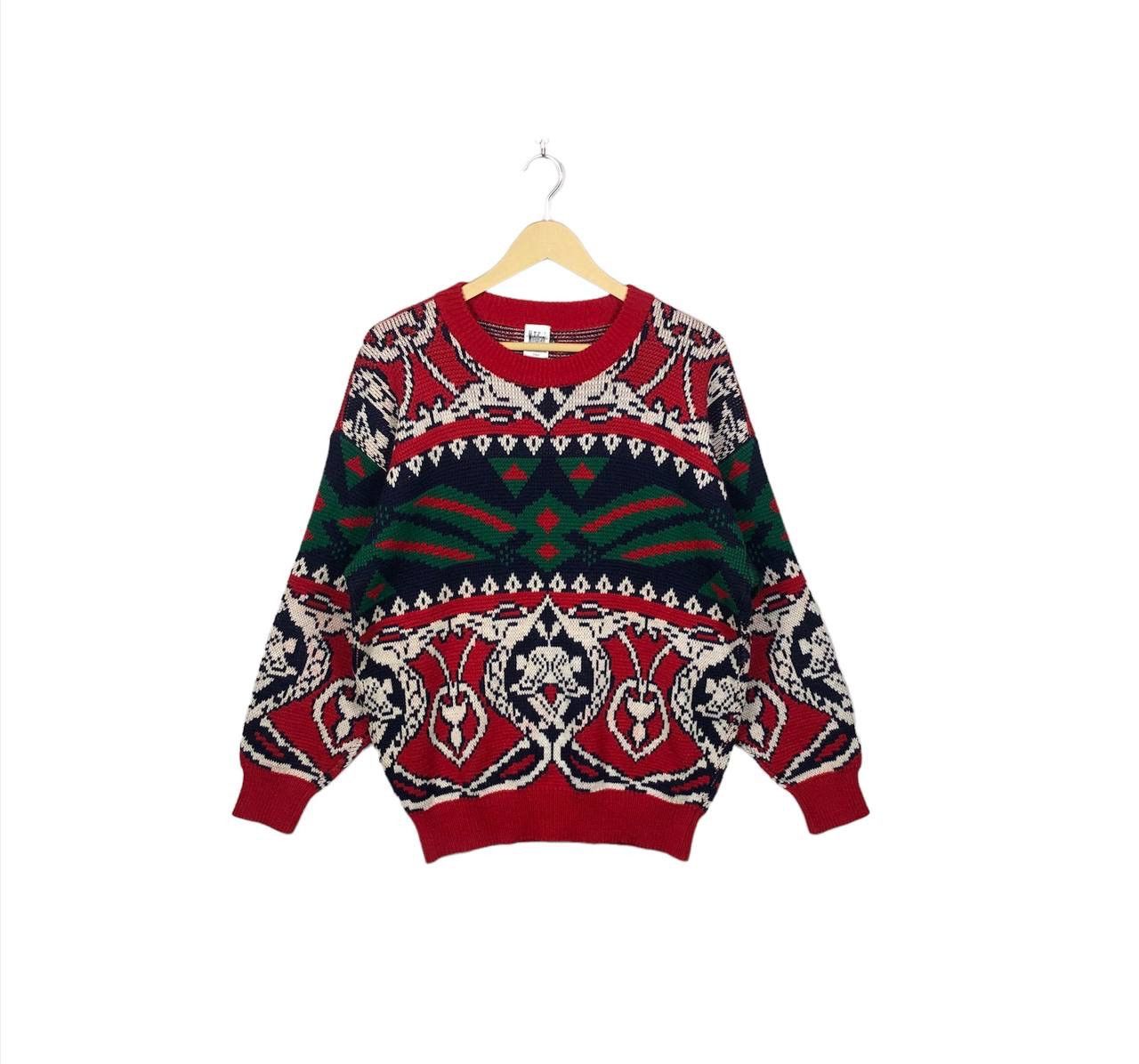 Other Vintage Modigliani Italy 3D Knit Sweater XL Coogi Style Size US XL / EU 56 / 4 - 1 Thumbnail