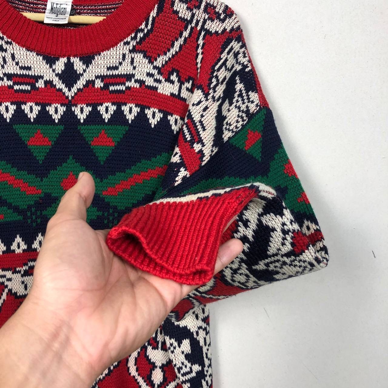 Other Vintage Modigliani Italy 3D Knit Sweater XL Coogi Style Size US XL / EU 56 / 4 - 5 Thumbnail