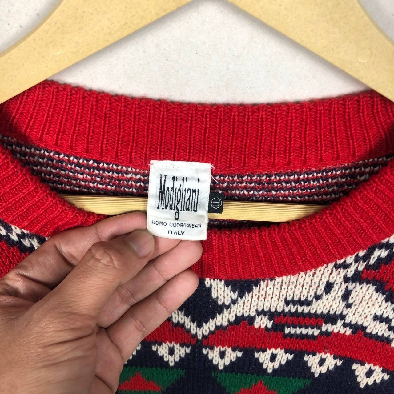 Other Vintage Modigliani Italy 3D Knit Sweater XL Coogi Style Size US XL / EU 56 / 4 - 7 Thumbnail