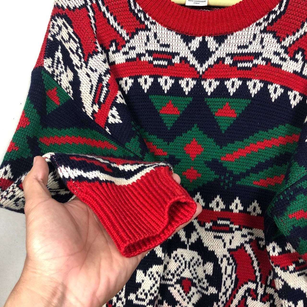 Other Vintage Modigliani Italy 3D Knit Sweater XL Coogi Style Size US XL / EU 56 / 4 - 6 Thumbnail