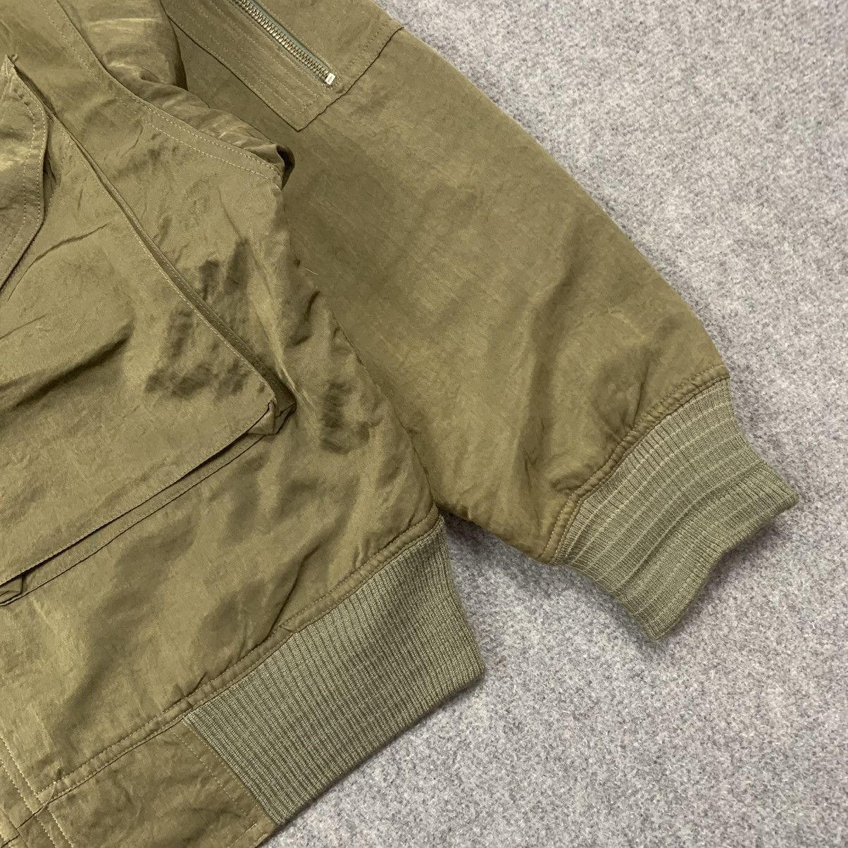 Japanese Brand × Vintage Vintage Army Olive Green Flight Bomber Jacket Size US M / EU 48-50 / 2 - 3 Thumbnail