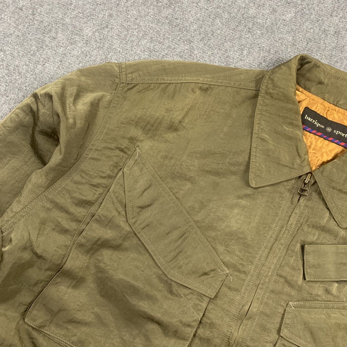 Japanese Brand × Vintage Vintage Army Olive Green Flight Bomber Jacket Size US M / EU 48-50 / 2 - 6 Thumbnail