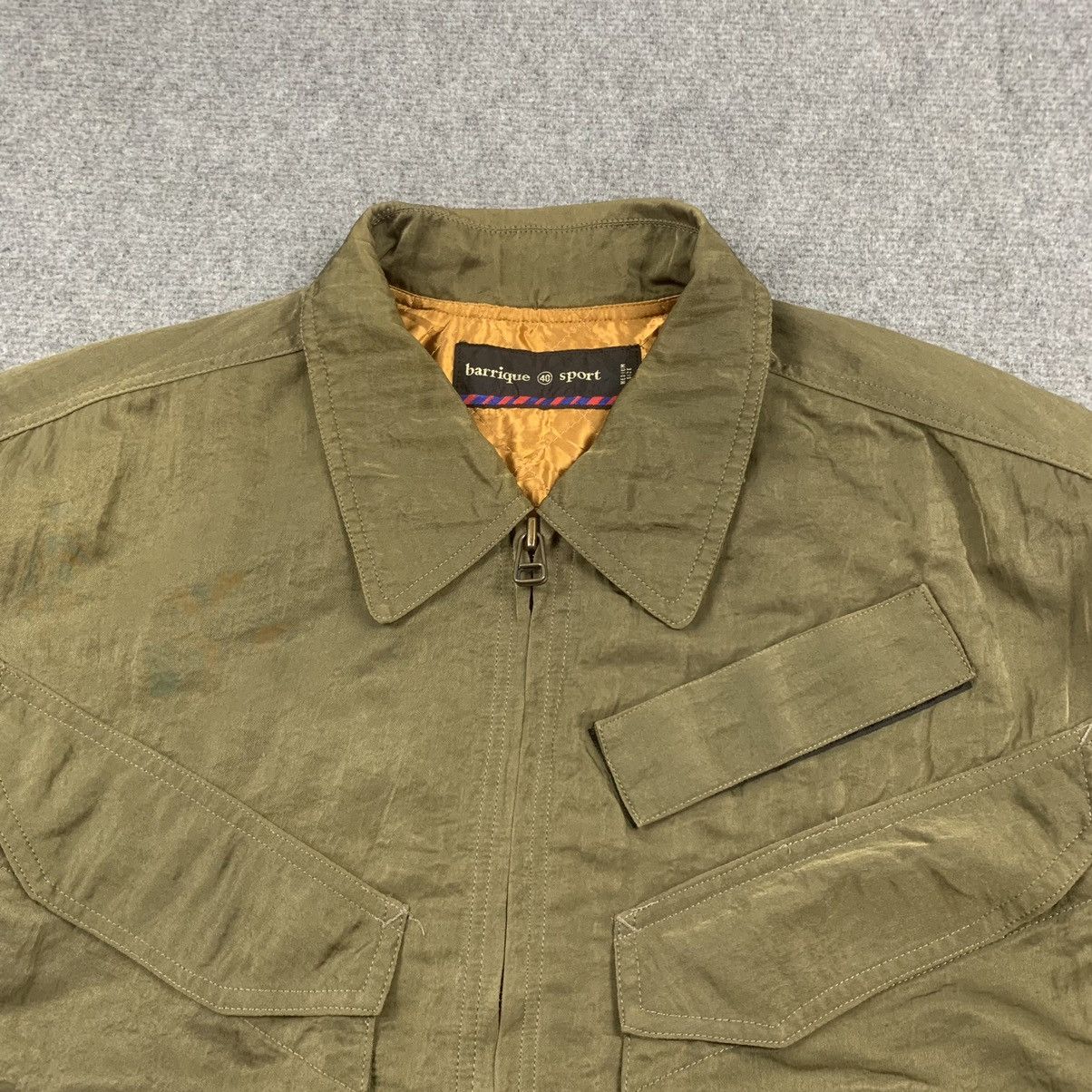 Japanese Brand × Vintage Vintage Army Olive Green Flight Bomber Jacket Size US M / EU 48-50 / 2 - 7 Thumbnail