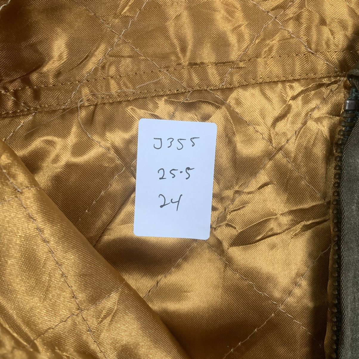 Japanese Brand × Vintage Vintage Army Olive Green Flight Bomber Jacket Size US M / EU 48-50 / 2 - 11 Thumbnail
