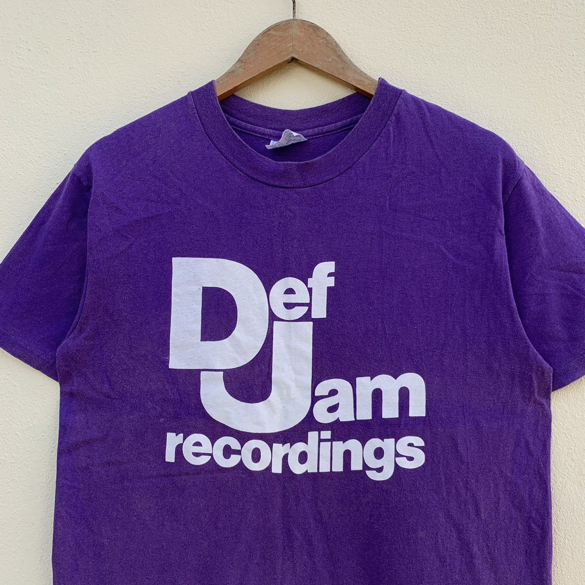 Rap Tees Vintage DEF JAM RECORDINGS HIP HOP LABEL PURPLE T-shirt Size US L / EU 52-54 / 3 - 2 Thumbnail