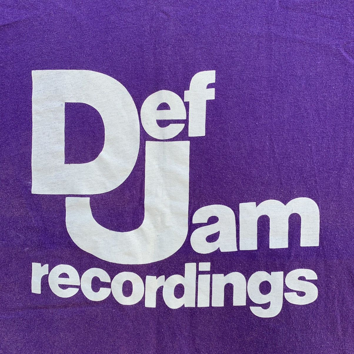 Rap Tees Vintage DEF JAM RECORDINGS HIP HOP LABEL PURPLE T-shirt Size US L / EU 52-54 / 3 - 5 Thumbnail