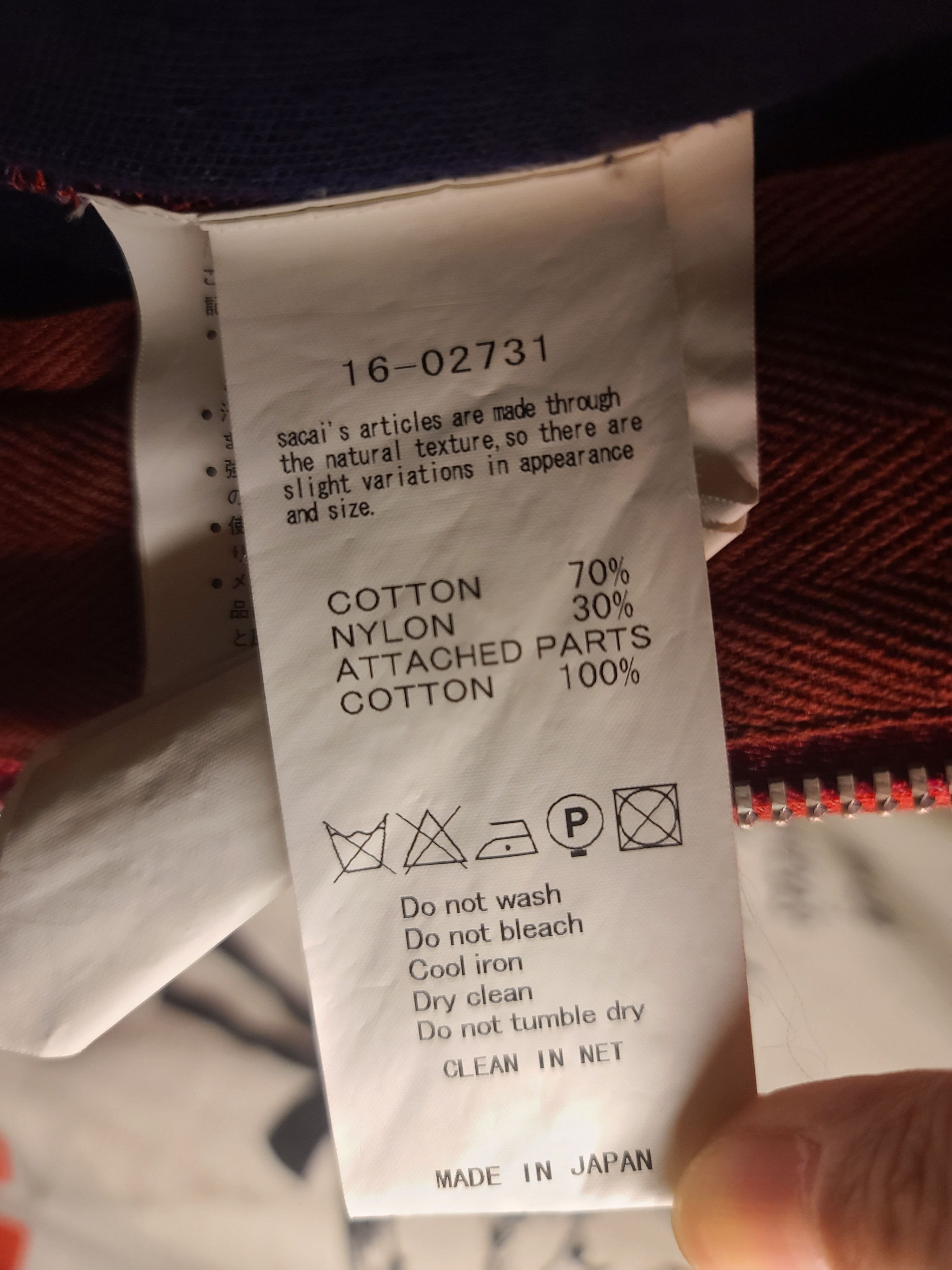 Sacai Sacai Zip Up Hoodie Size US M / EU 48-50 / 2 - 4 Thumbnail
