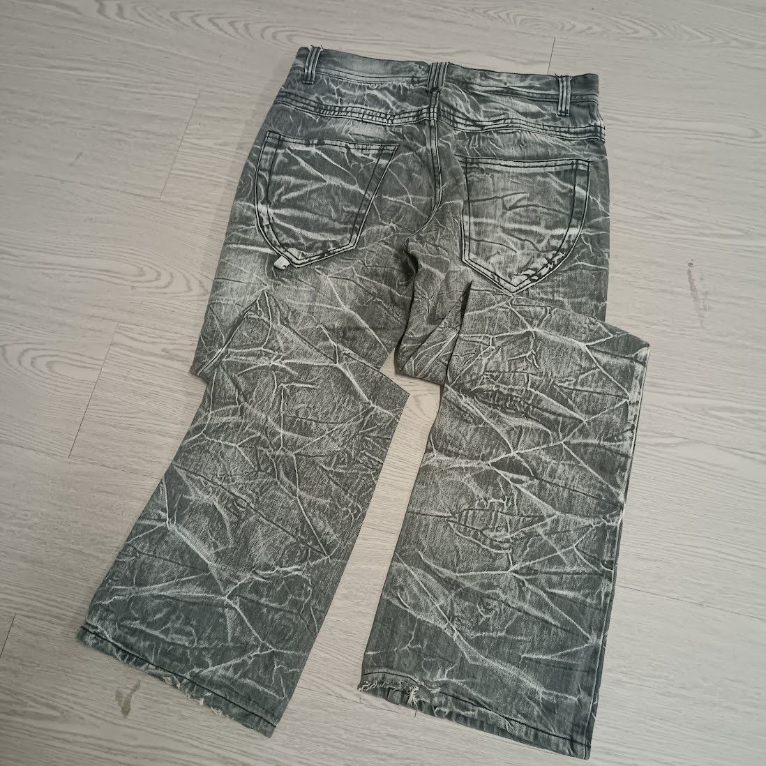 Japanese Brand FLARED 🔥 BLOW BY BLUE FLASH FADED JEANS Size US 34 / EU 50 - 11 Thumbnail