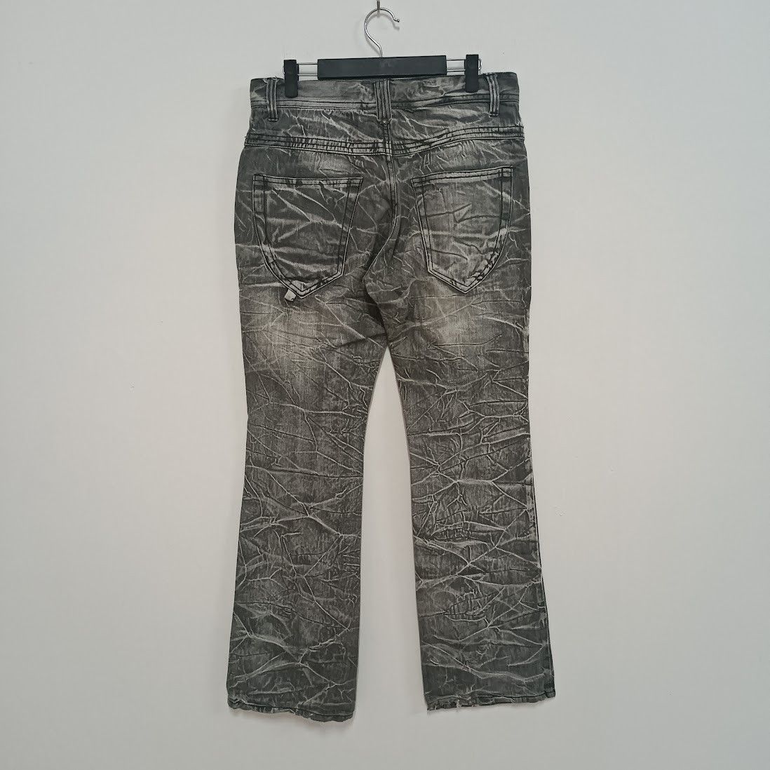 Japanese Brand FLARED 🔥 BLOW BY BLUE FLASH FADED JEANS Size US 34 / EU 50 - 6 Thumbnail
