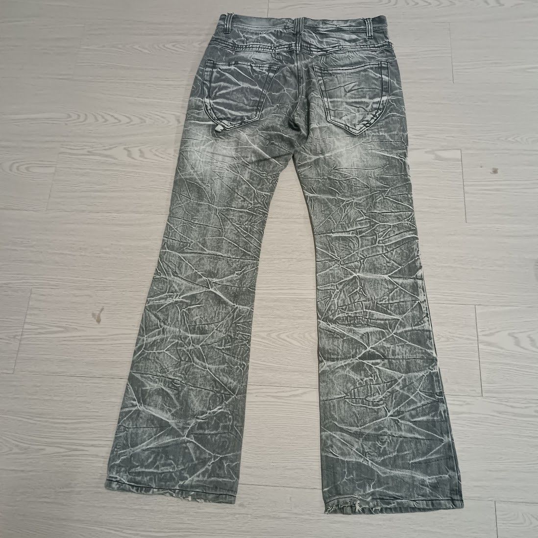Japanese Brand FLARED 🔥 BLOW BY BLUE FLASH FADED JEANS Size US 34 / EU 50 - 10 Thumbnail