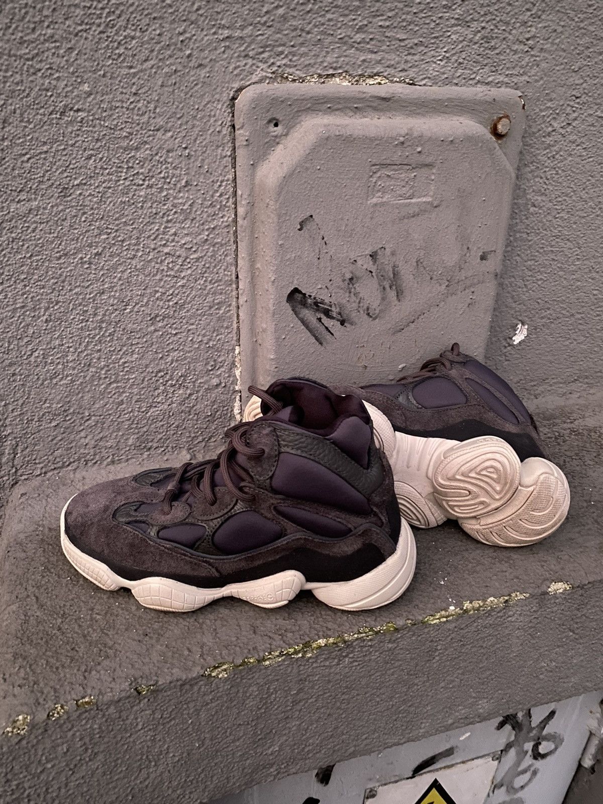 Adidas Yeezy 500 High 'Slate' Boot Sneakers