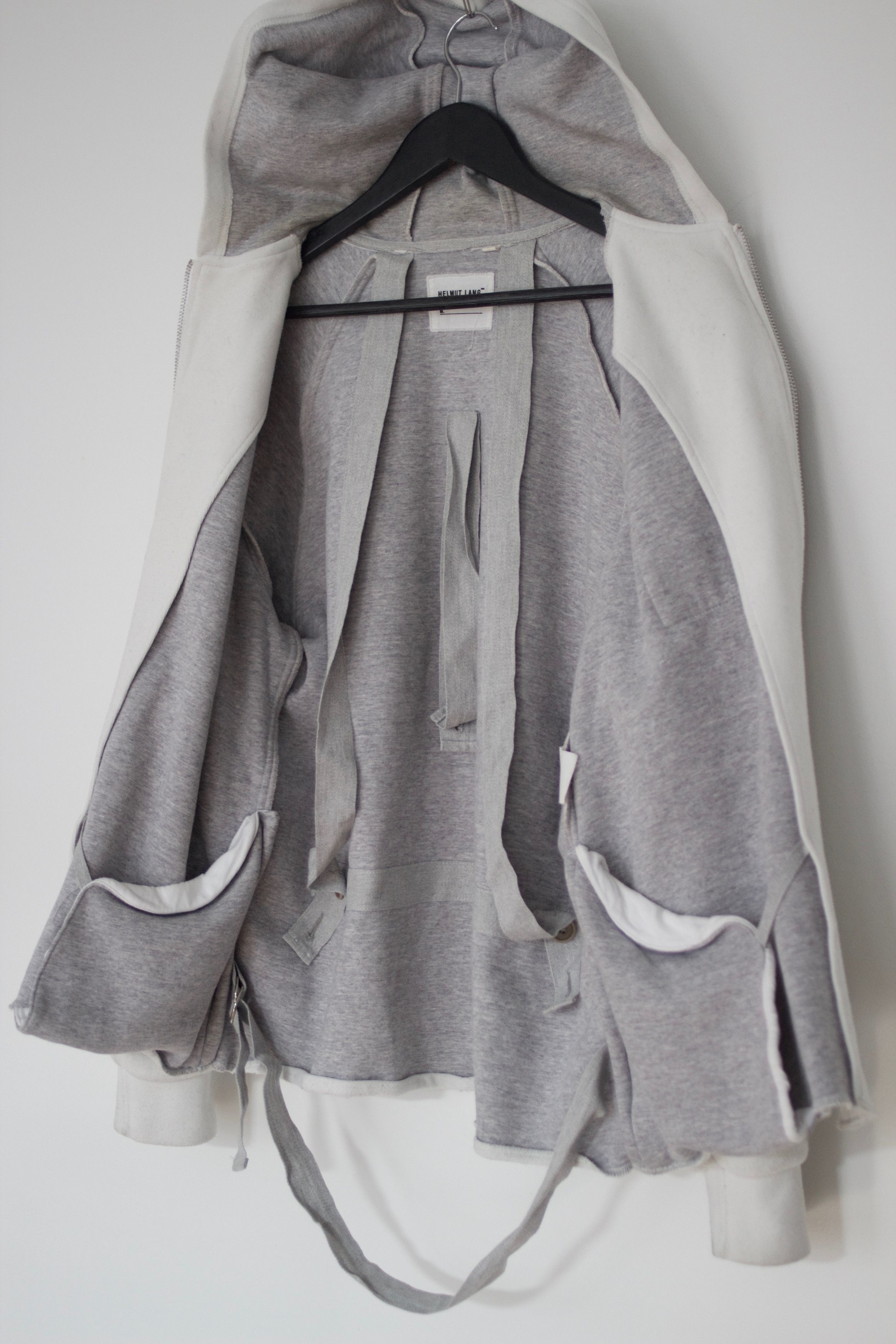 image of Helmut Lang Bondage Hoodie in White, Men's (Size Medium)