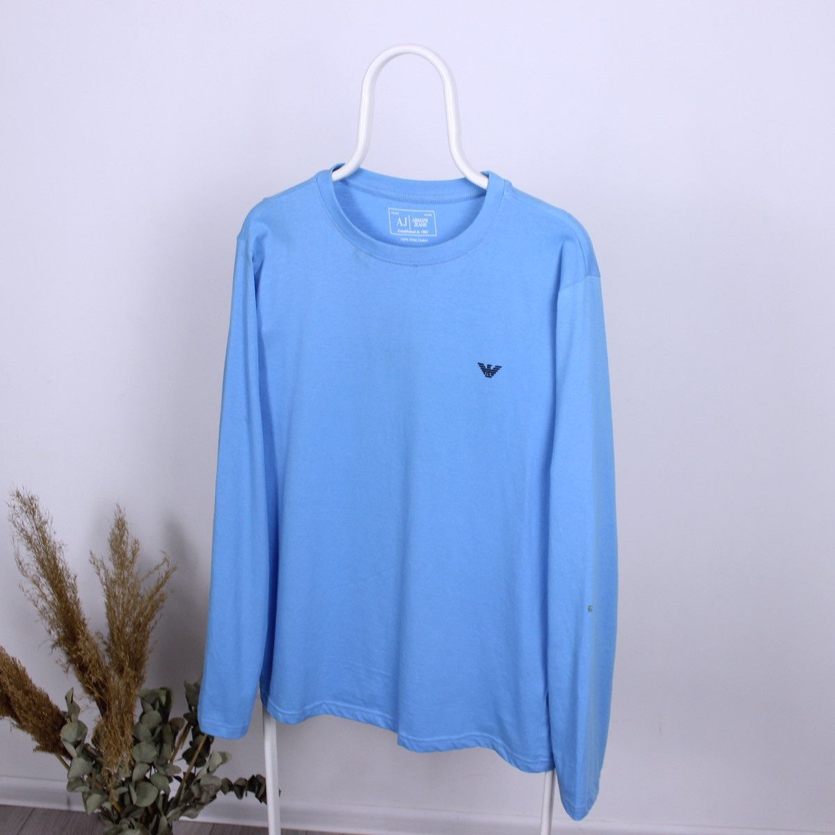 Armani Vintage Armani Jeans Long Sleeve T-shirt Top Size US L / EU 52-54 / 3 - 2 Thumbnail