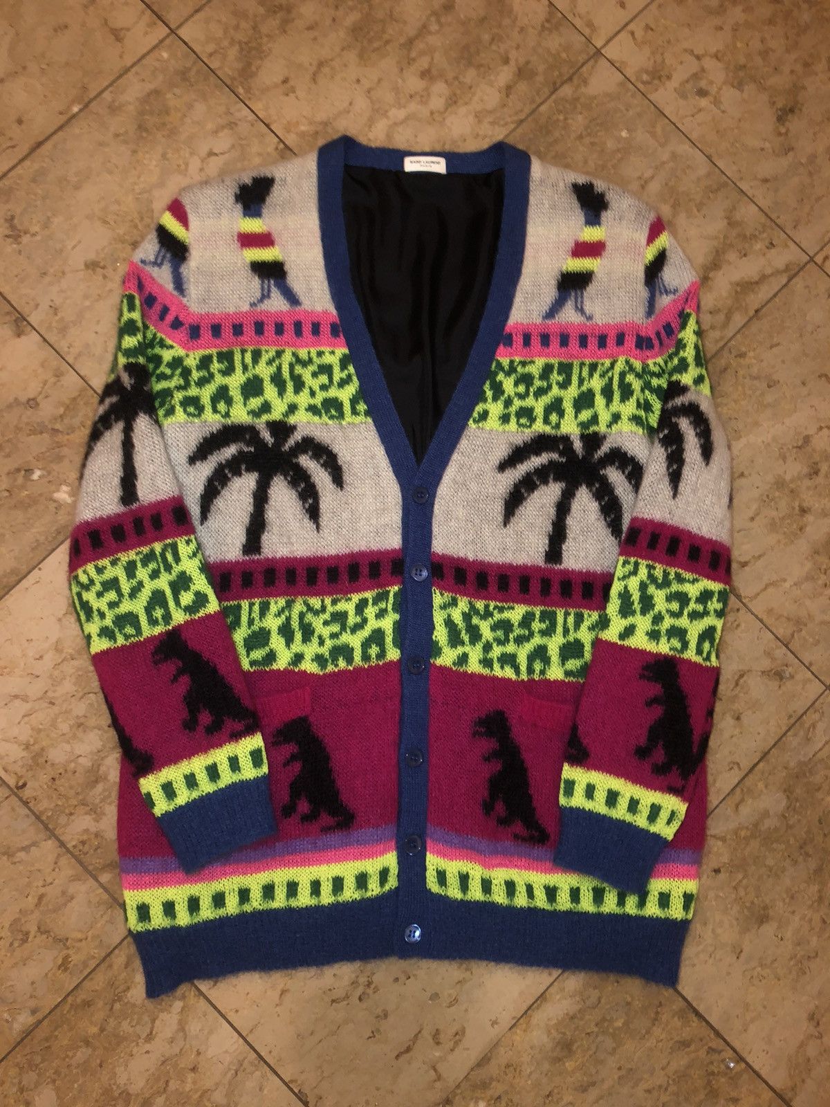 Hedi Slimane × Saint Laurent Paris Surf sound SS16 Palm and Dino