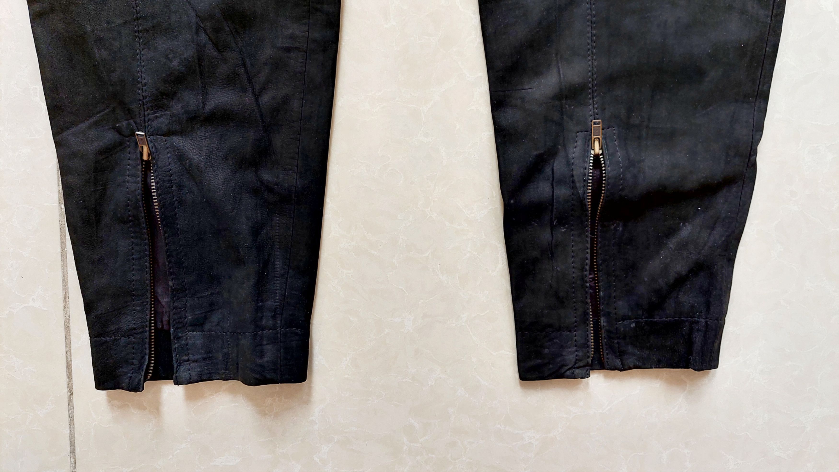 Issey Miyake × Japanese Brand Issey Miyake Thin Leather Pants Size US 31 - 3 Thumbnail