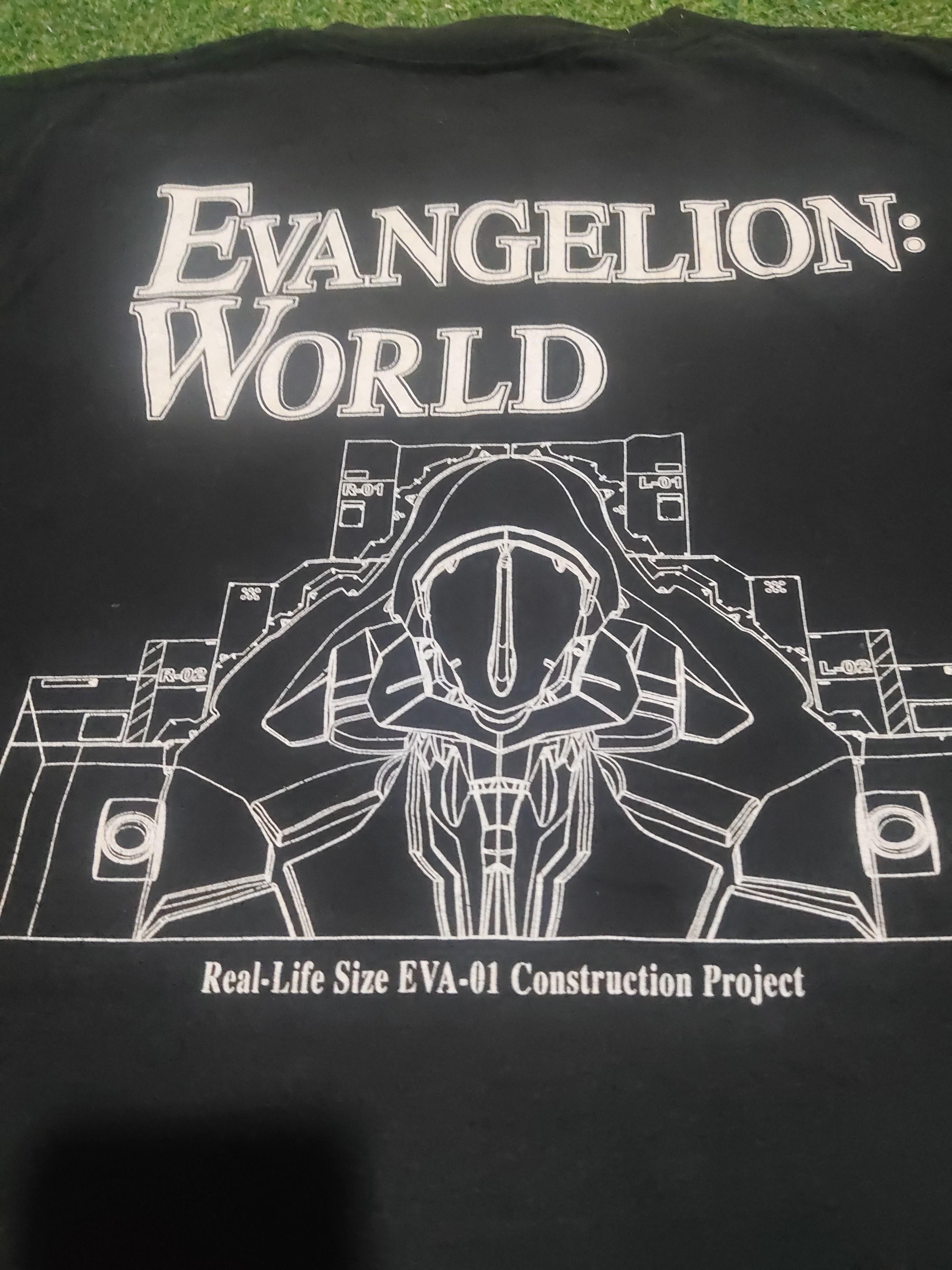 Anime × Vintage RARE EVANGELION WORLD ANIME FADED TEE Size US L / EU 52-54 / 3 - 7 Thumbnail