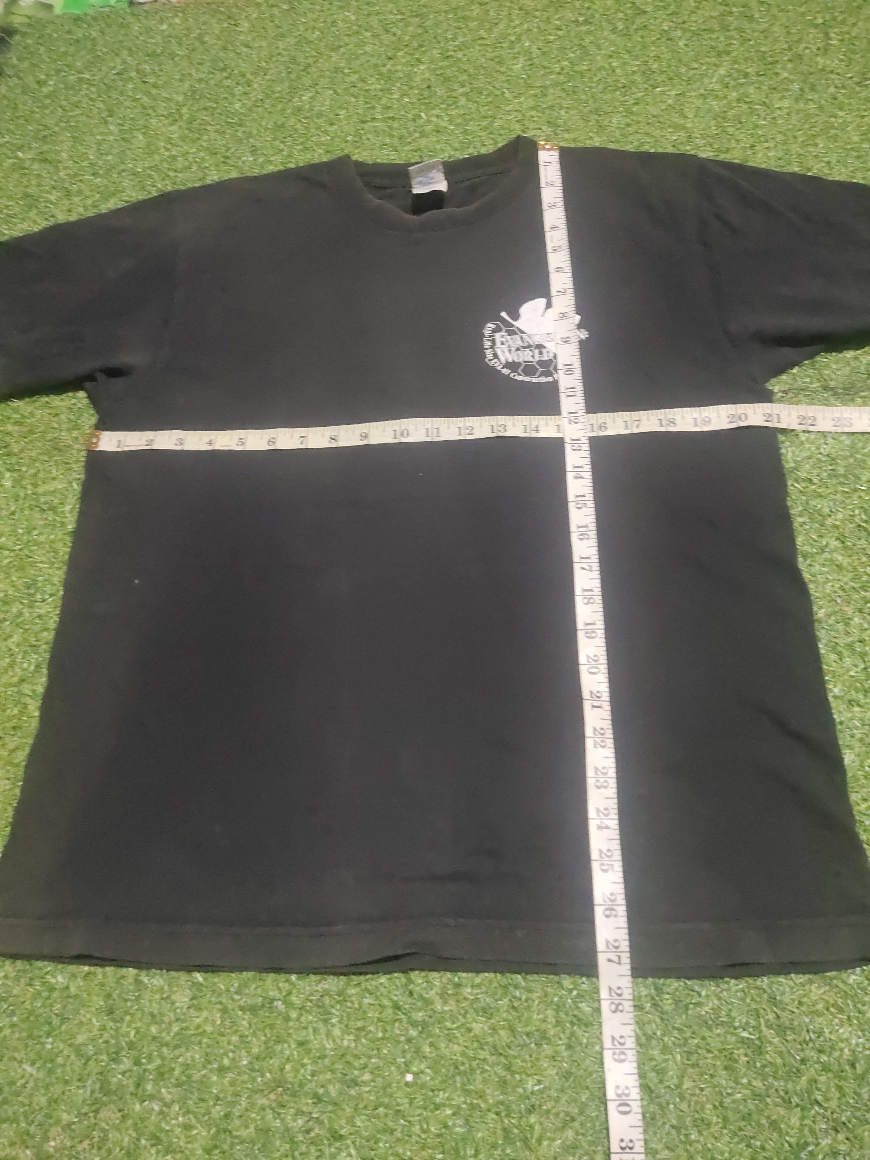 Anime × Vintage RARE EVANGELION WORLD ANIME FADED TEE Size US L / EU 52-54 / 3 - 2 Thumbnail