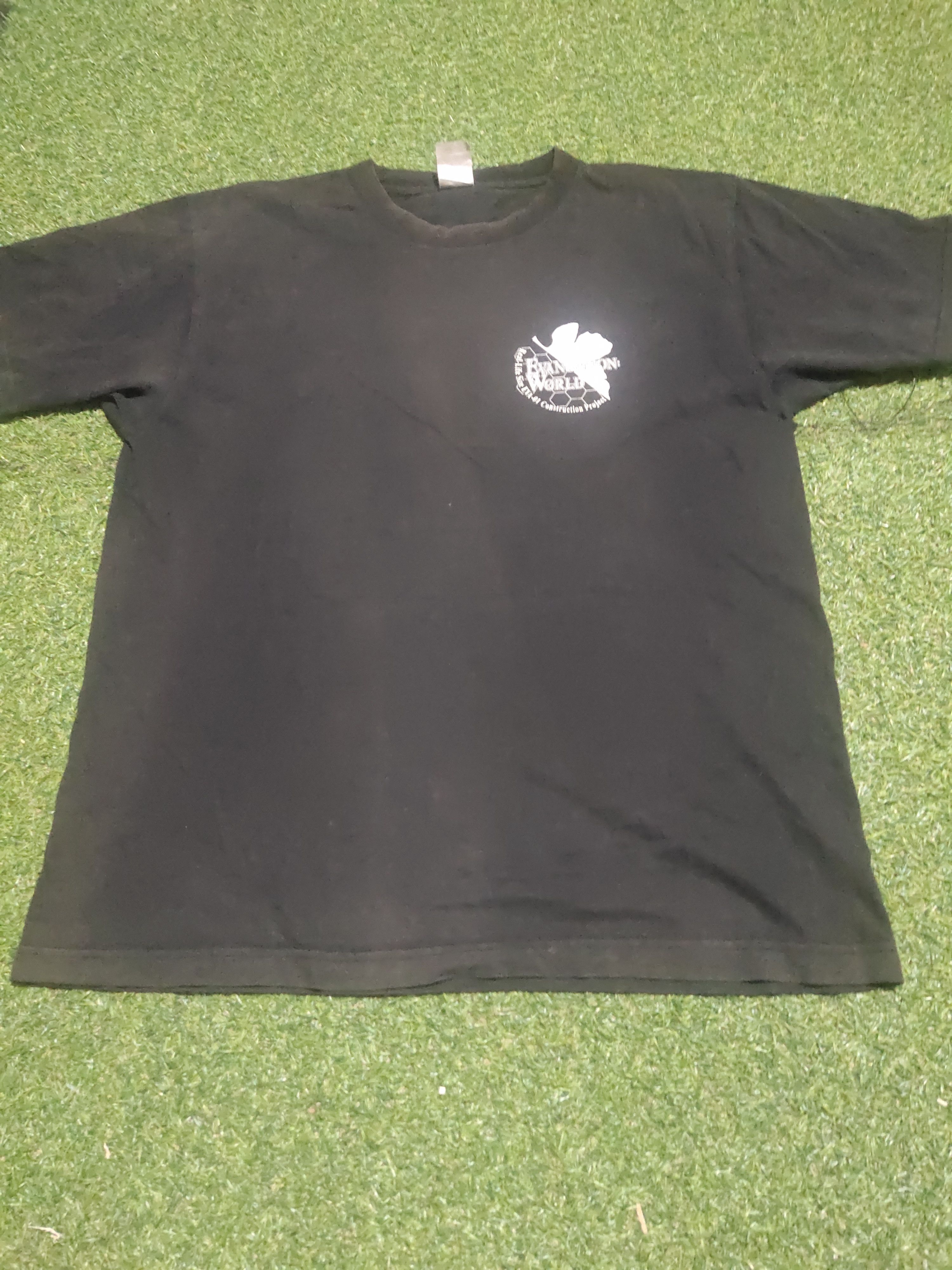 Anime × Vintage RARE EVANGELION WORLD ANIME FADED TEE Size US L / EU 52-54 / 3 - 5 Thumbnail