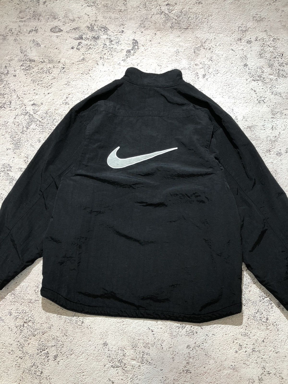 Nike × Vintage Nike Nylon Drill Jacket Vintage Big Logo Size US S / EU 44-46 / 1 - 15 Thumbnail
