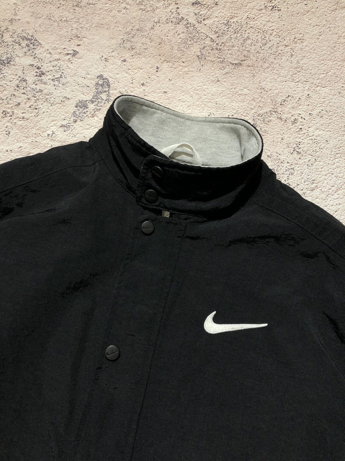 Nike × Vintage Nike Nylon Drill Jacket Vintage Big Logo Size US S / EU 44-46 / 1 - 4 Thumbnail