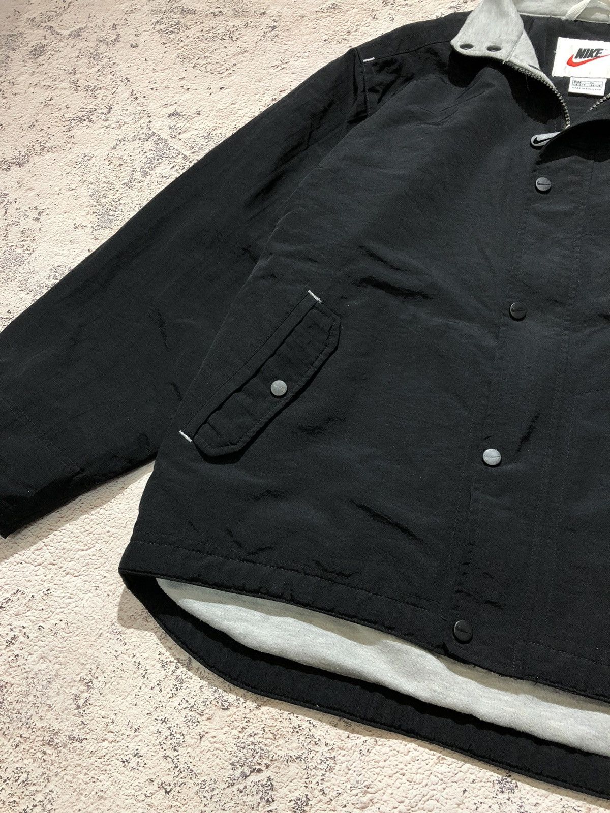 Nike × Vintage Nike Nylon Drill Jacket Vintage Big Logo Size US S / EU 44-46 / 1 - 7 Thumbnail
