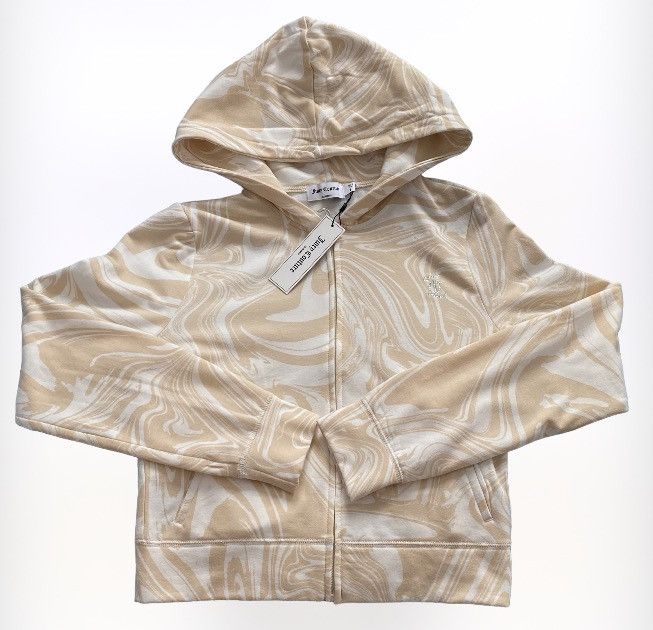 NEW Juicy Couture Tan Swirl Hoodie Medium