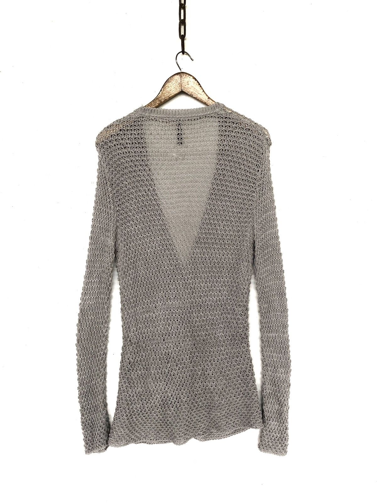 Black Barrett Neil Barrett Hand Knit Net Cardigan Knit Sweater Size US L / EU 52-54 / 3 - 5 Thumbnail