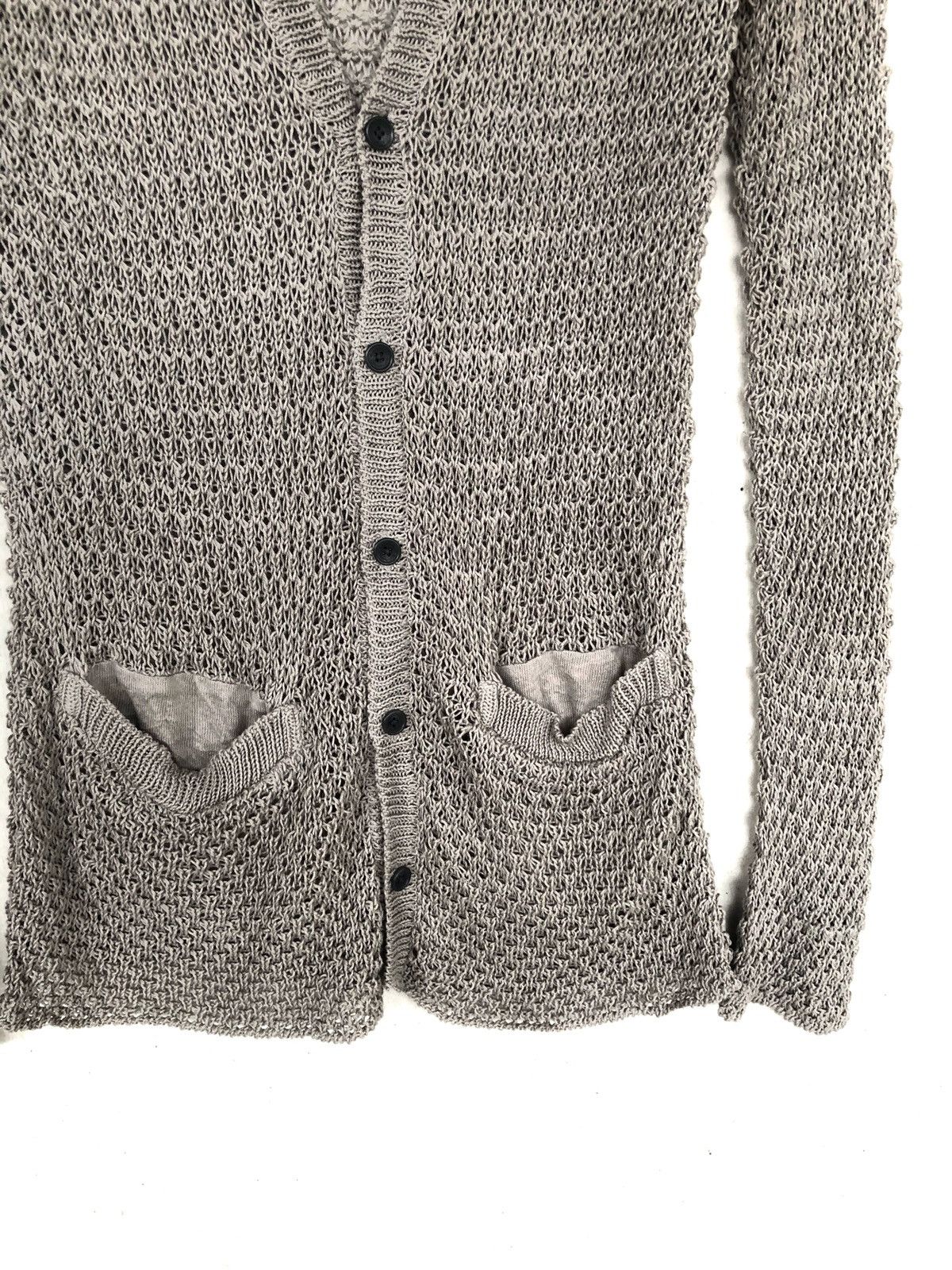 Black Barrett Neil Barrett Hand Knit Net Cardigan Knit Sweater Size US L / EU 52-54 / 3 - 4 Thumbnail