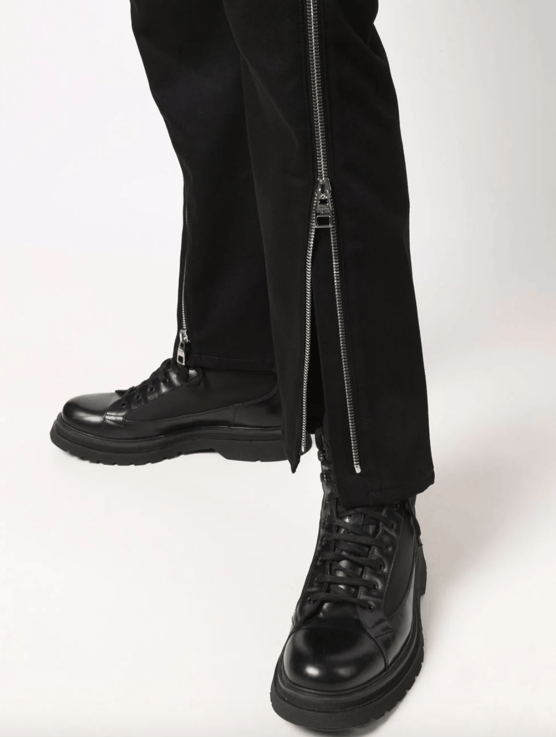 Alexander McQueen Side Zip Black Denim Size US 34 / EU 50 - 3 Thumbnail