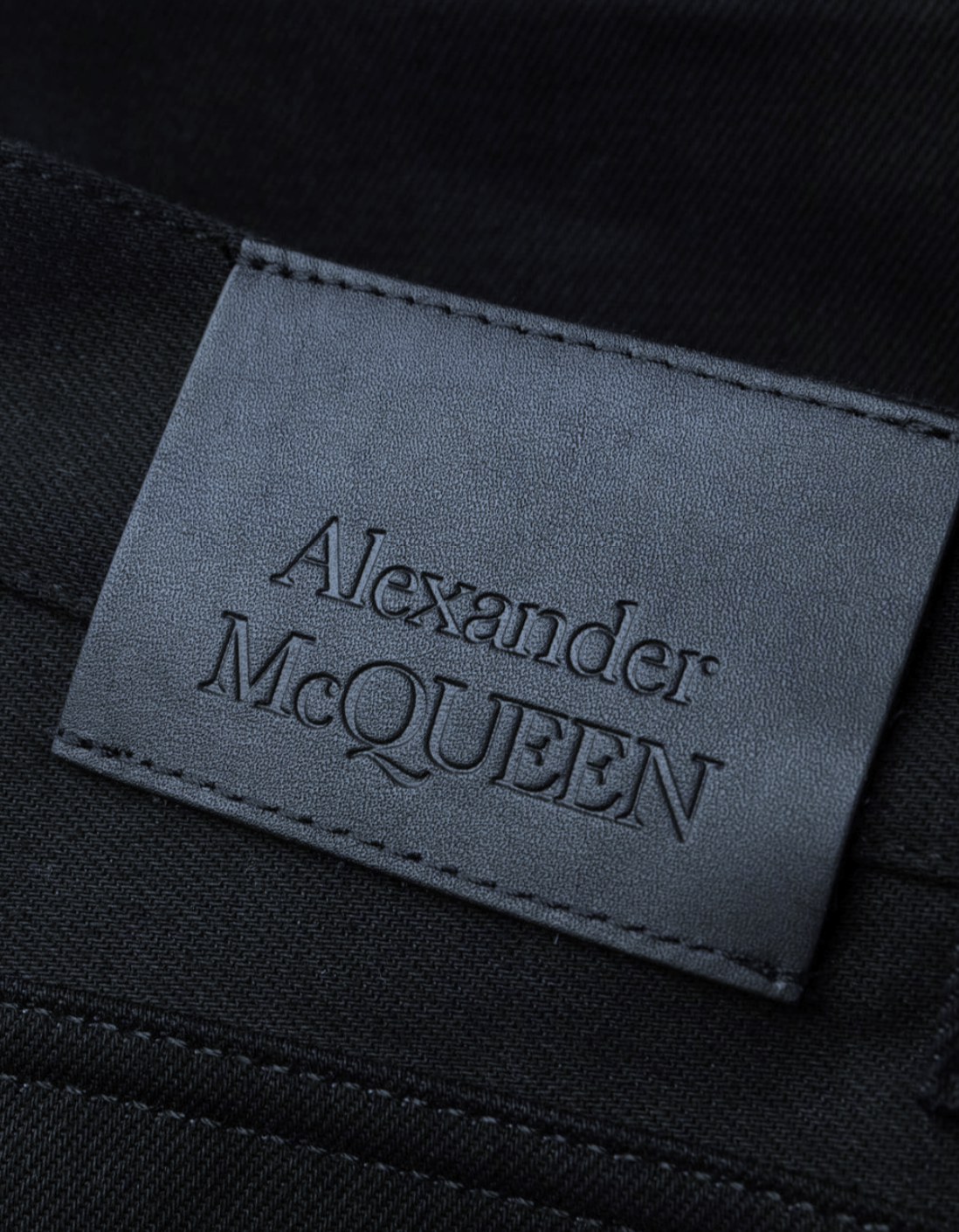 Alexander McQueen Side Zip Black Denim Size US 34 / EU 50 - 4 Thumbnail