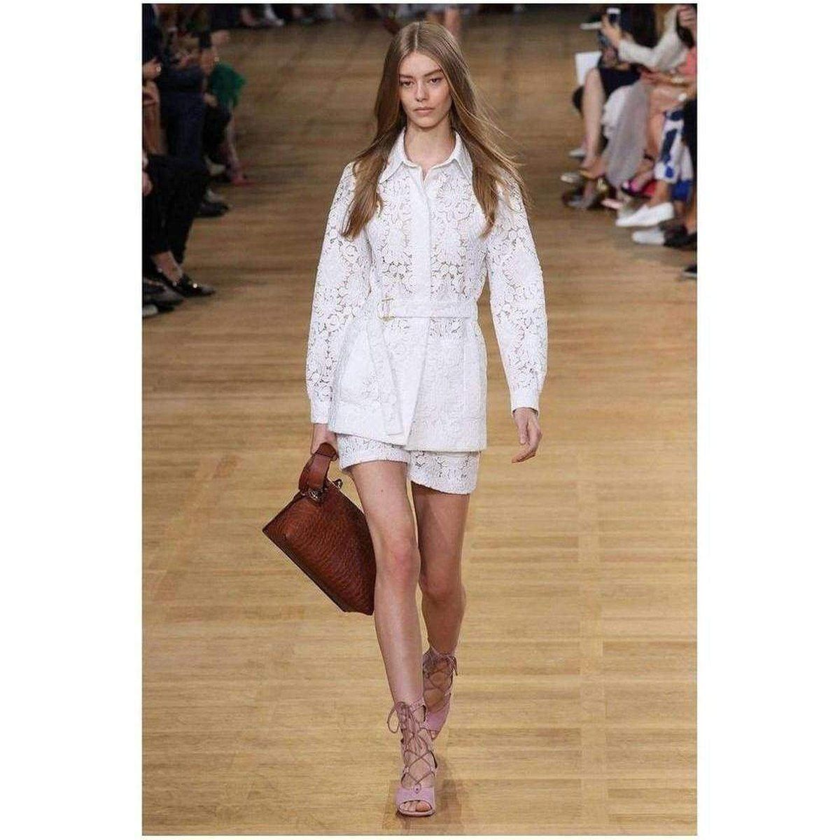 Guipure Embroidery Lace Shirt Coat