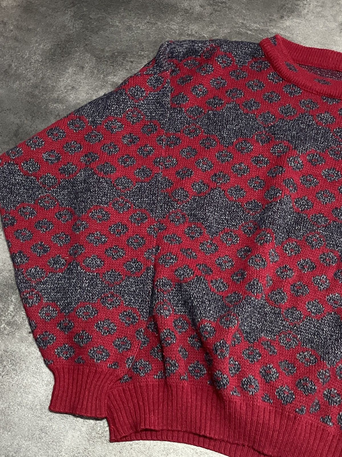 Vintage 💥RARE💥Vintage 90s Sweater Boxy Fit Streetwear Fullprint Size US M / EU 48-50 / 2 - 2 Thumbnail