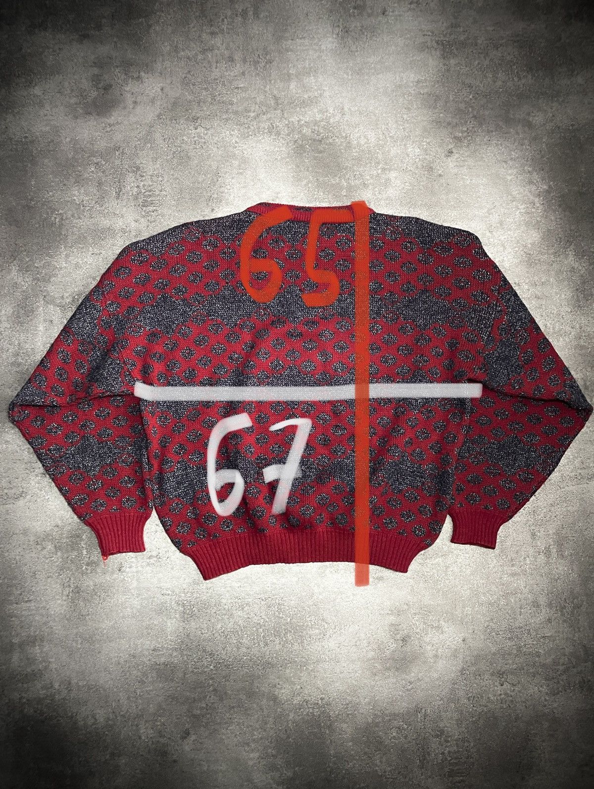 Vintage 💥RARE💥Vintage 90s Sweater Boxy Fit Streetwear Fullprint Size US M / EU 48-50 / 2 - 7 Thumbnail