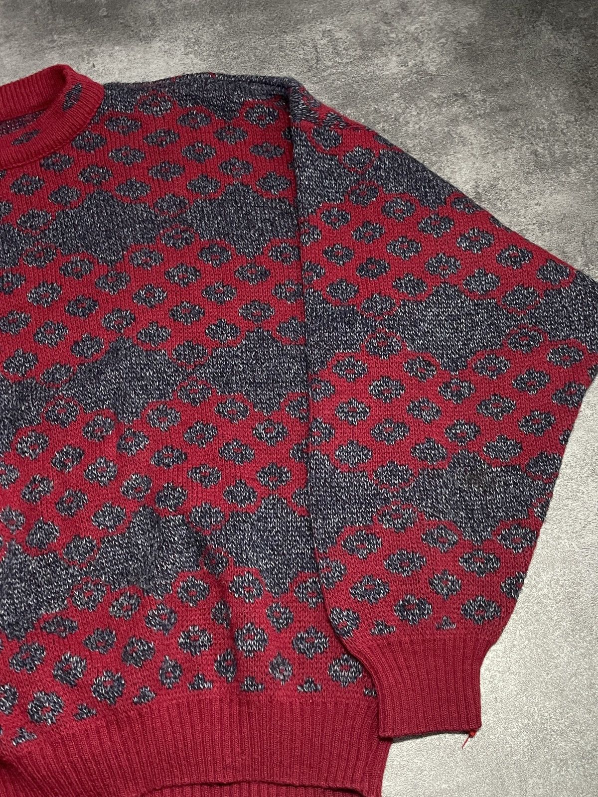 Vintage 💥RARE💥Vintage 90s Sweater Boxy Fit Streetwear Fullprint Size US M / EU 48-50 / 2 - 3 Thumbnail