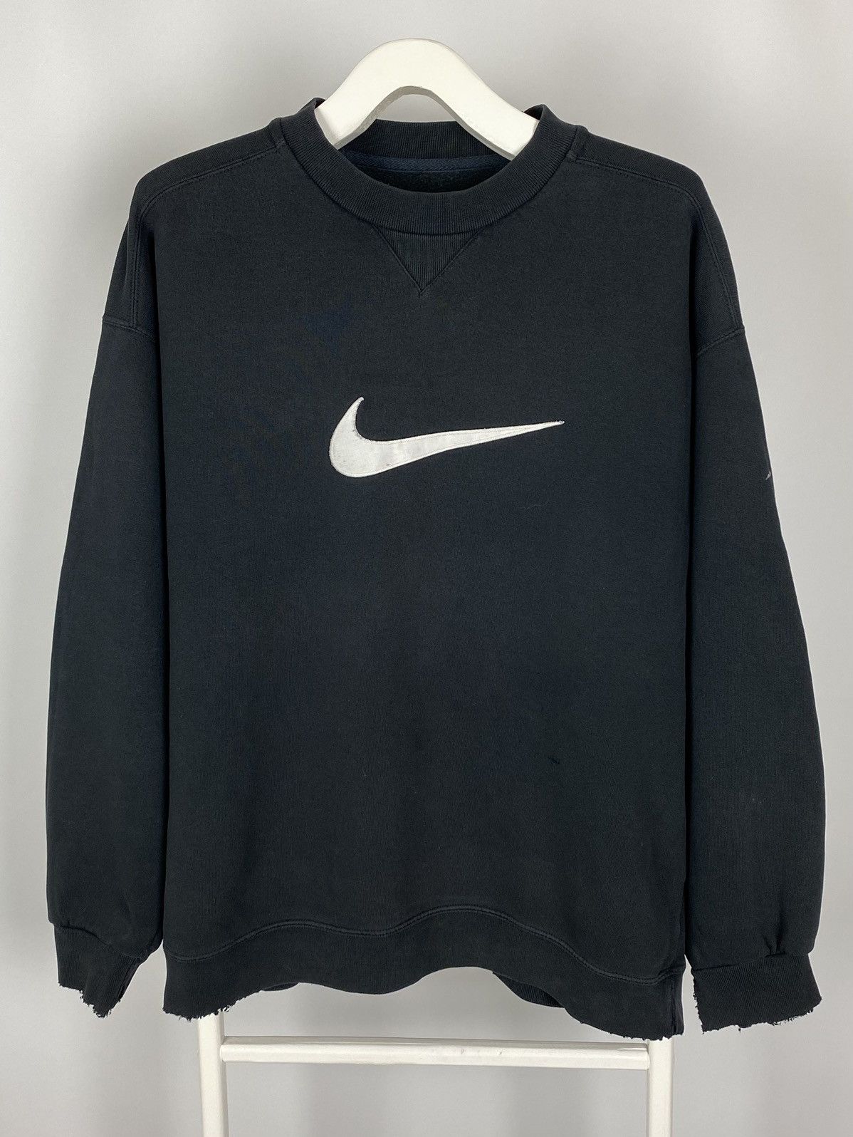 1990’s Vintage Distressed Nike Logo Big Swoosh Sweatshirt