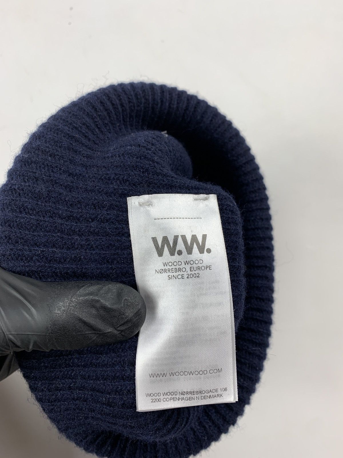 Wood Wood Wood Wood Navy Blue Wool Mande Beanie Hat Size ONE SIZE - 10 Thumbnail