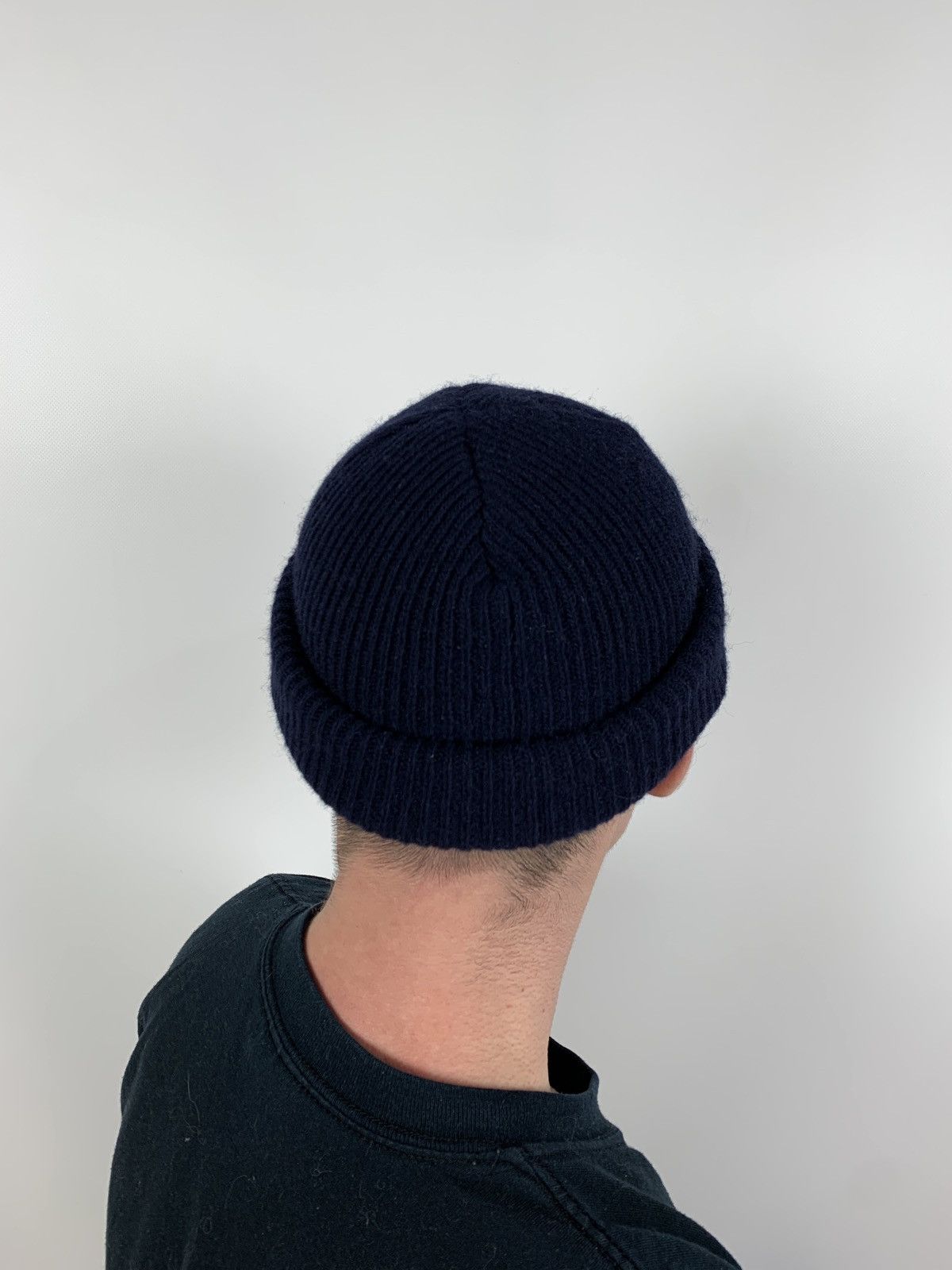 Wood Wood Wood Wood Navy Blue Wool Mande Beanie Hat Size ONE SIZE - 3 Thumbnail
