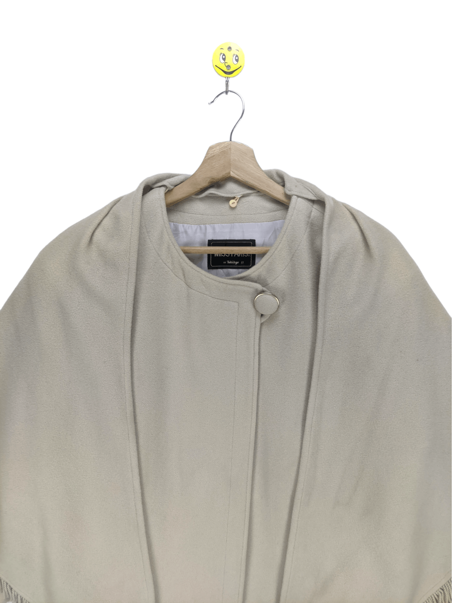 Japanese Brand Steals🔥Vintage Wool Coat With Cape by Miss Paris Size M / US 6-8 / IT 42-44 - 8 Thumbnail