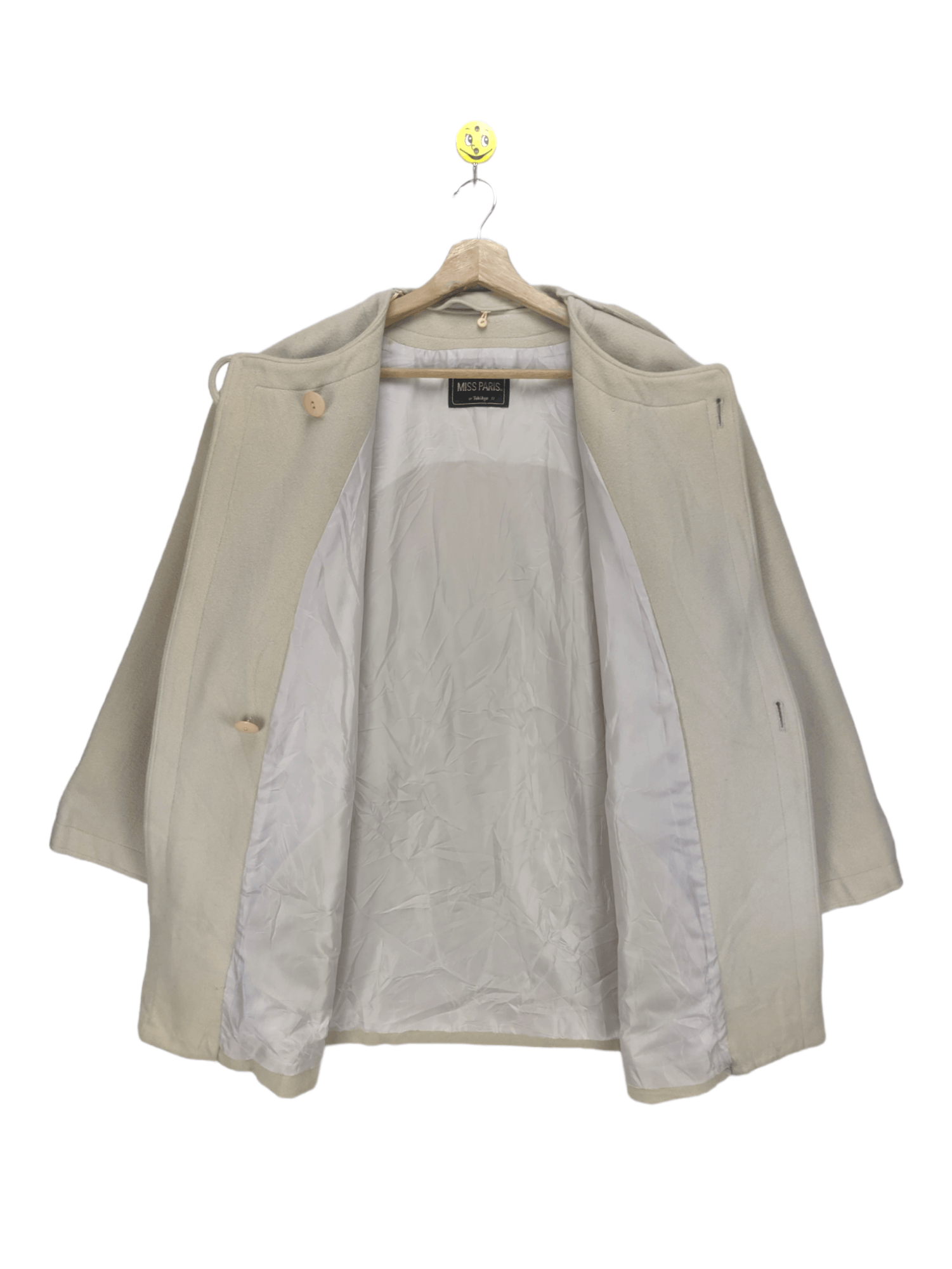 Japanese Brand Steals🔥Vintage Wool Coat With Cape by Miss Paris Size M / US 6-8 / IT 42-44 - 7 Thumbnail