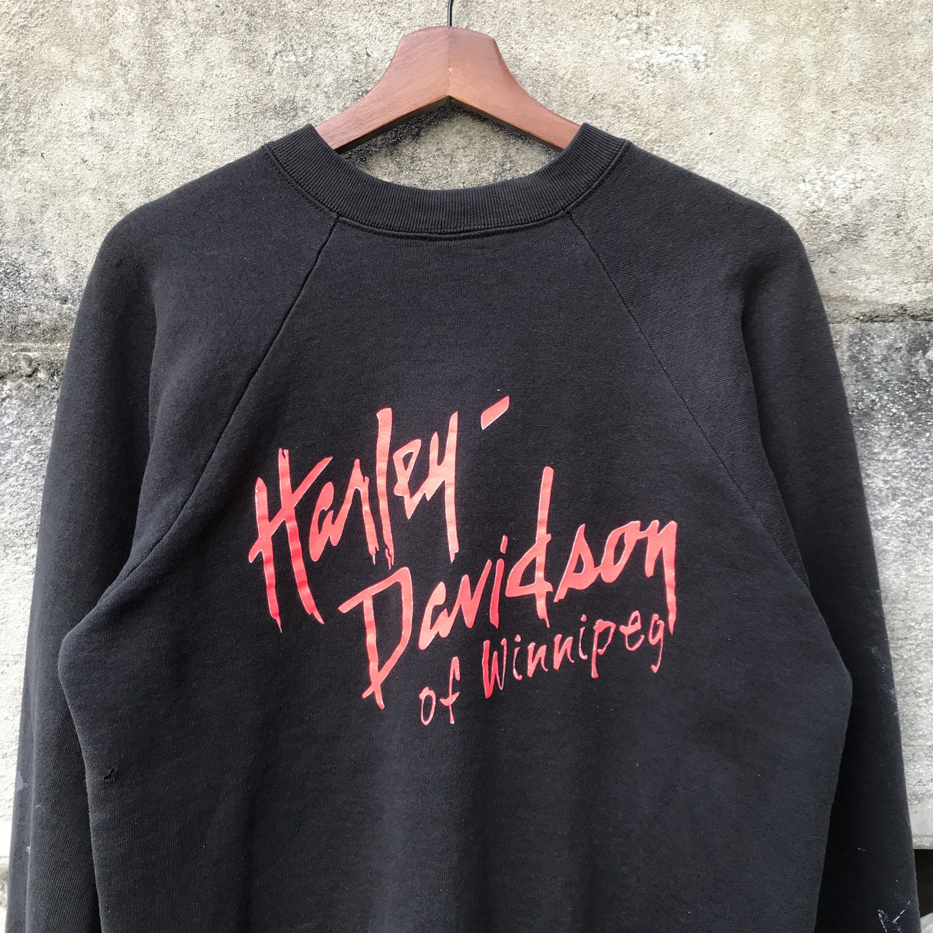 Harley Davidson × Vintage Vintage Harley Davidson 94 rolling thunder painted crewneck Size US M / EU 48-50 / 2 - 9 Thumbnail