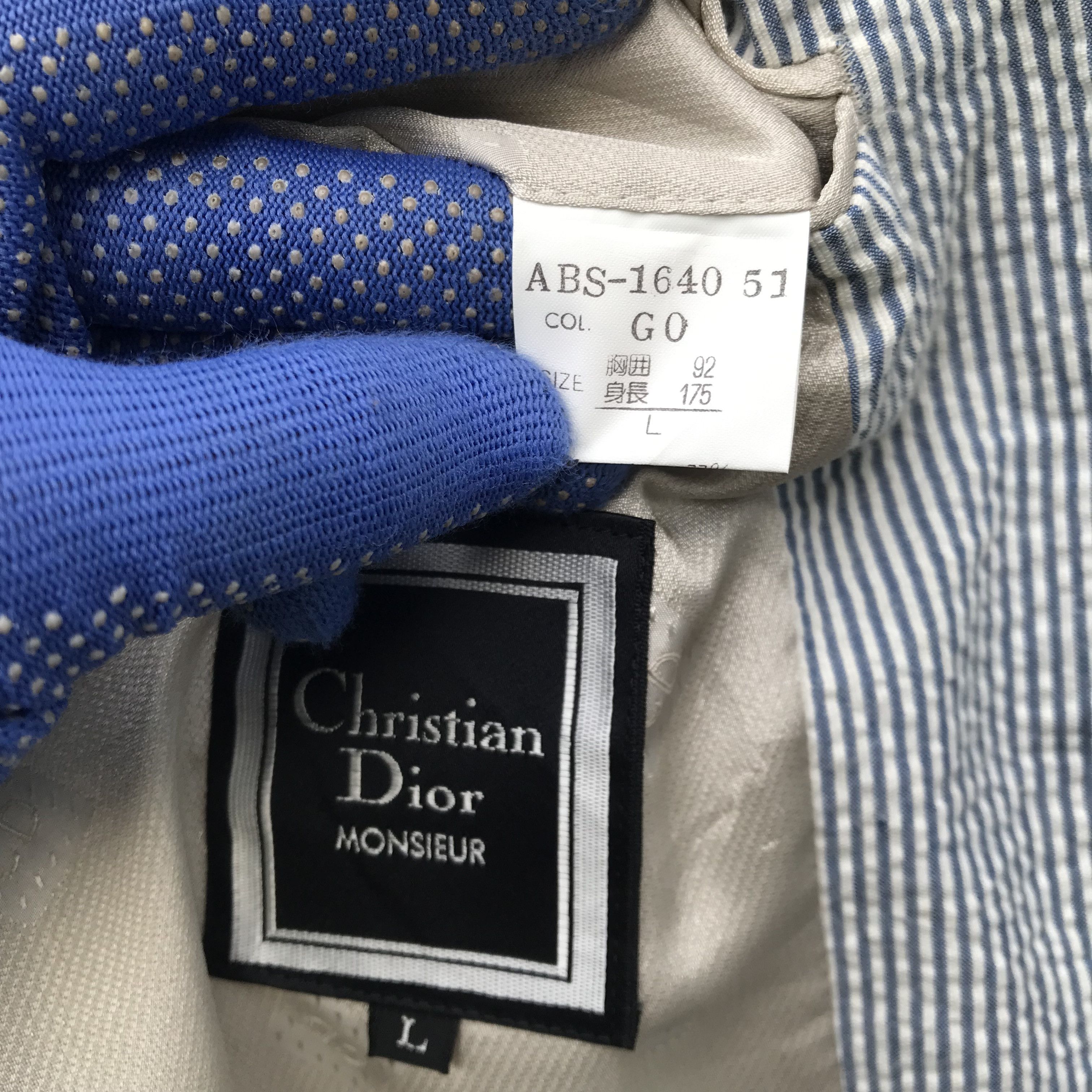 Christian Dior Monsieur Vintage Christian Dior Minimalist Striped coat jacket Japan Size US L / EU 52-54 / 3 - 3 Thumbnail