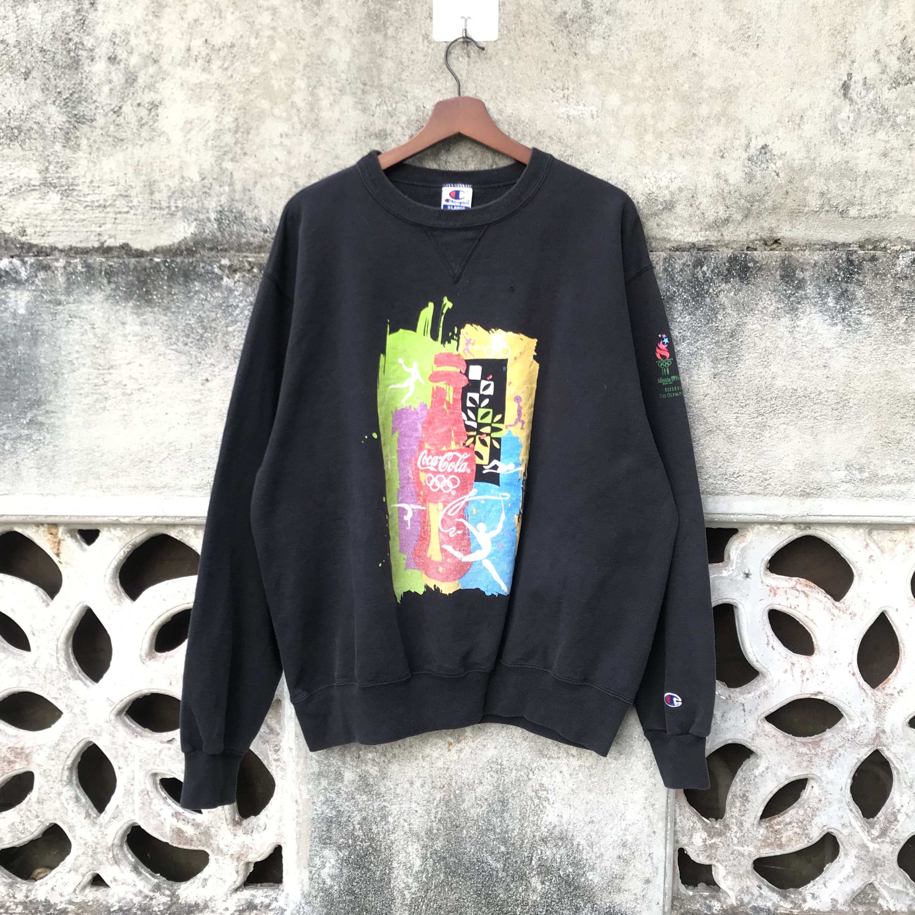 USA Olympics Vintage Olympic 1996 Atlanta Coca cola jumper crewneck Size US XL / EU 56 / 4 - 2 Thumbnail