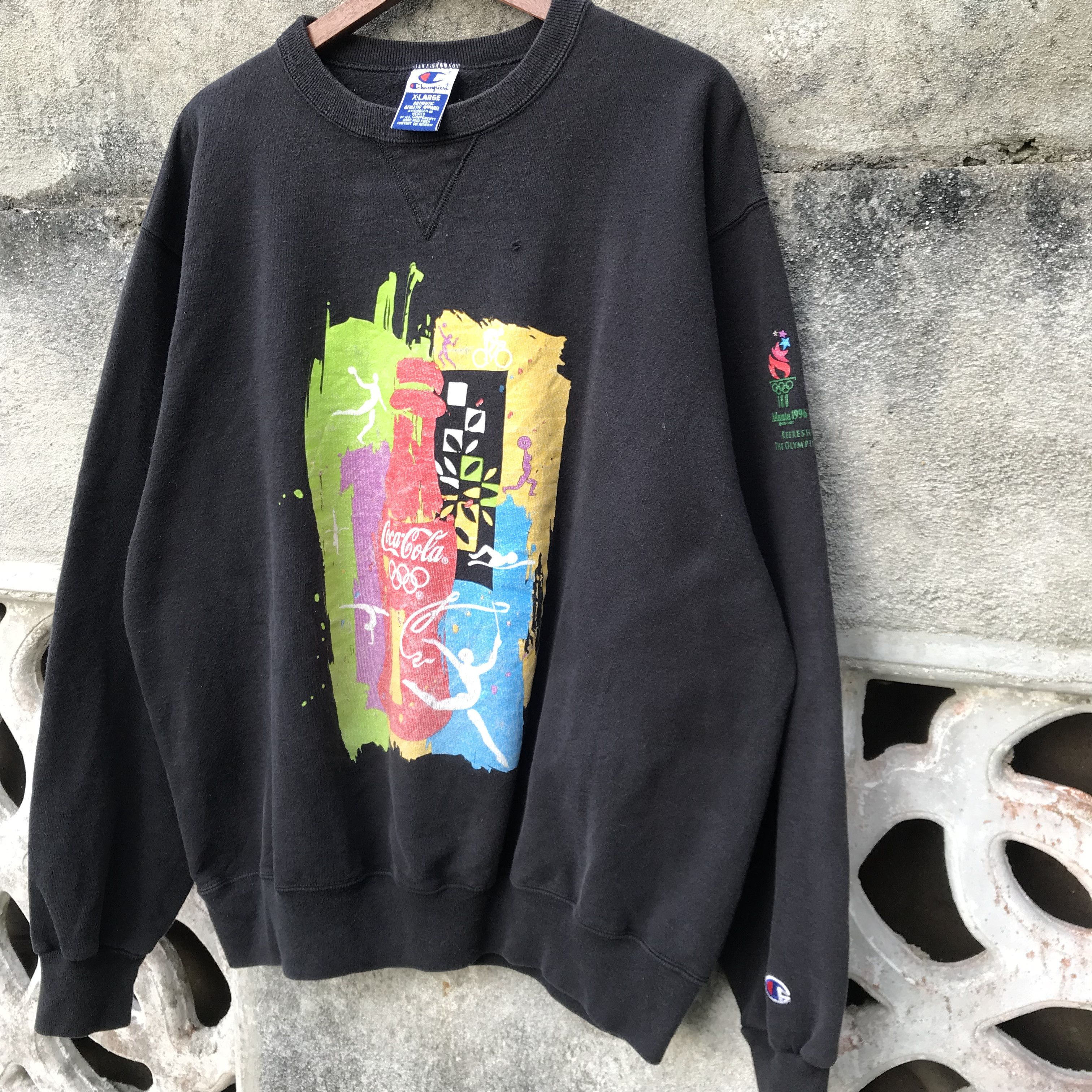 USA Olympics Vintage Olympic 1996 Atlanta Coca cola jumper crewneck Size US XL / EU 56 / 4 - 1 Thumbnail