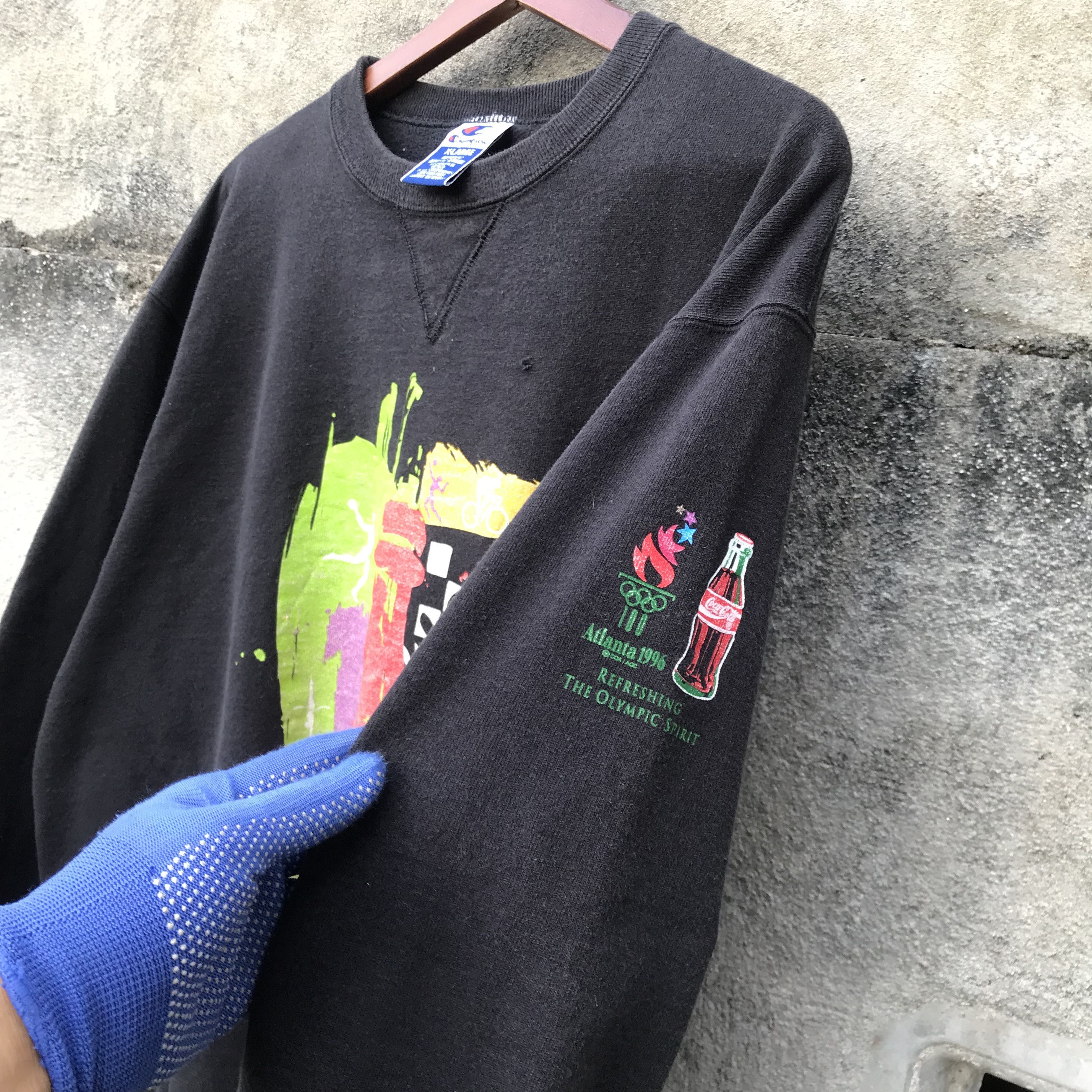 USA Olympics Vintage Olympic 1996 Atlanta Coca cola jumper crewneck Size US XL / EU 56 / 4 - 7 Thumbnail